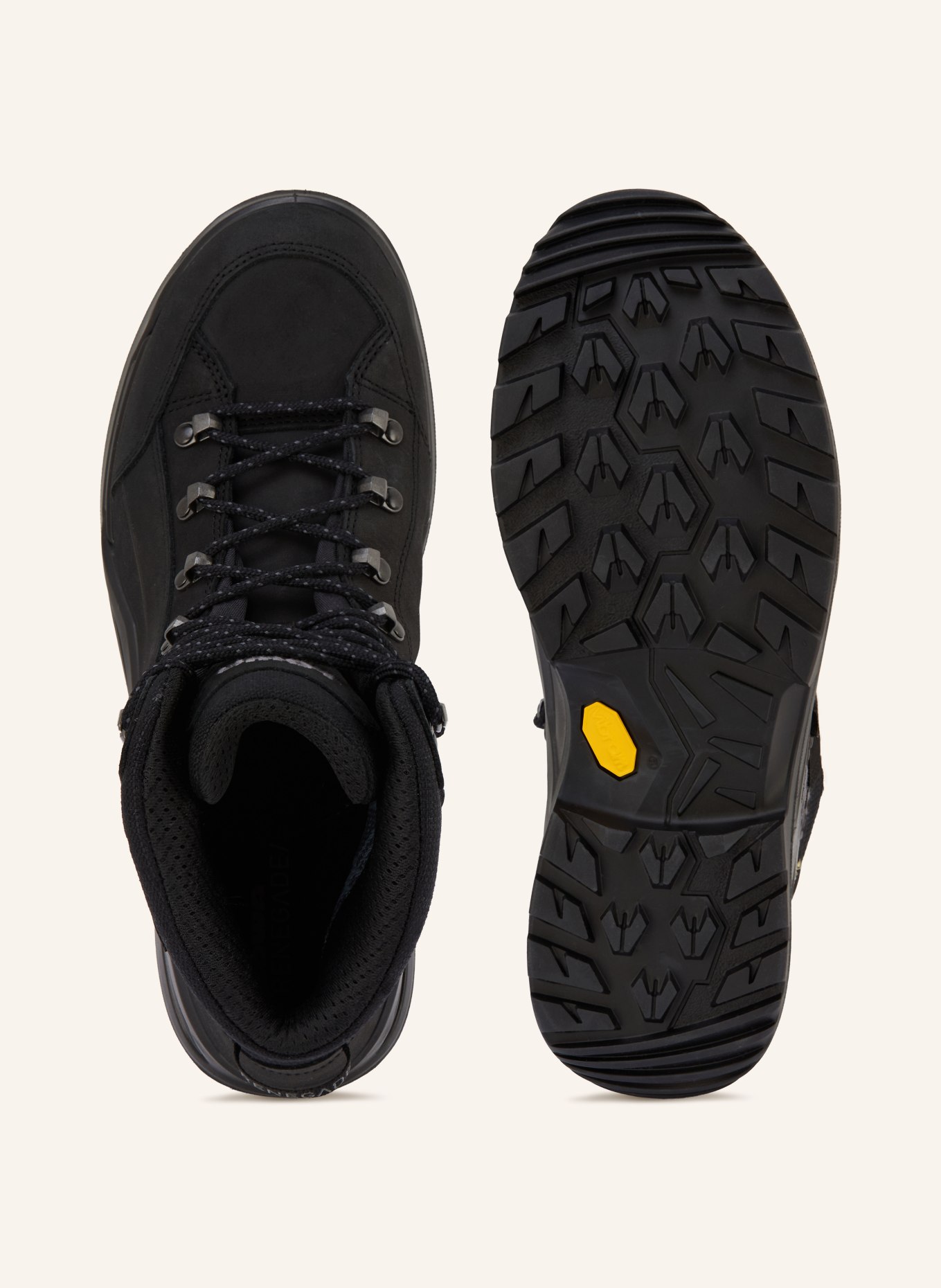LOWA Wanderschuhe RENEGADE EVO GTX MID: SCHWARZ / GRAU