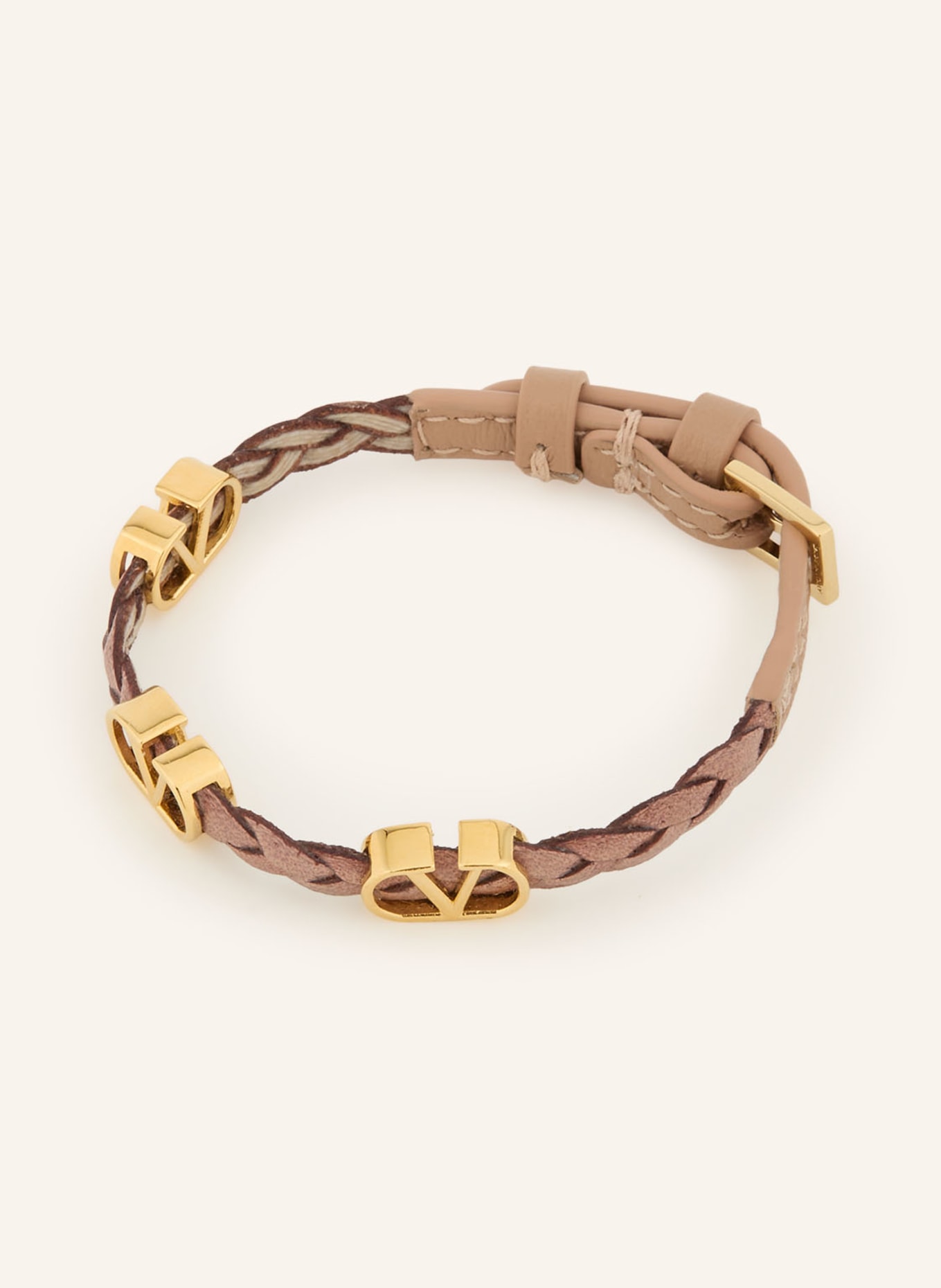 VALENTINO GARAVANI Armband VLOGO SIGNATURE: BEIGE / GULD
