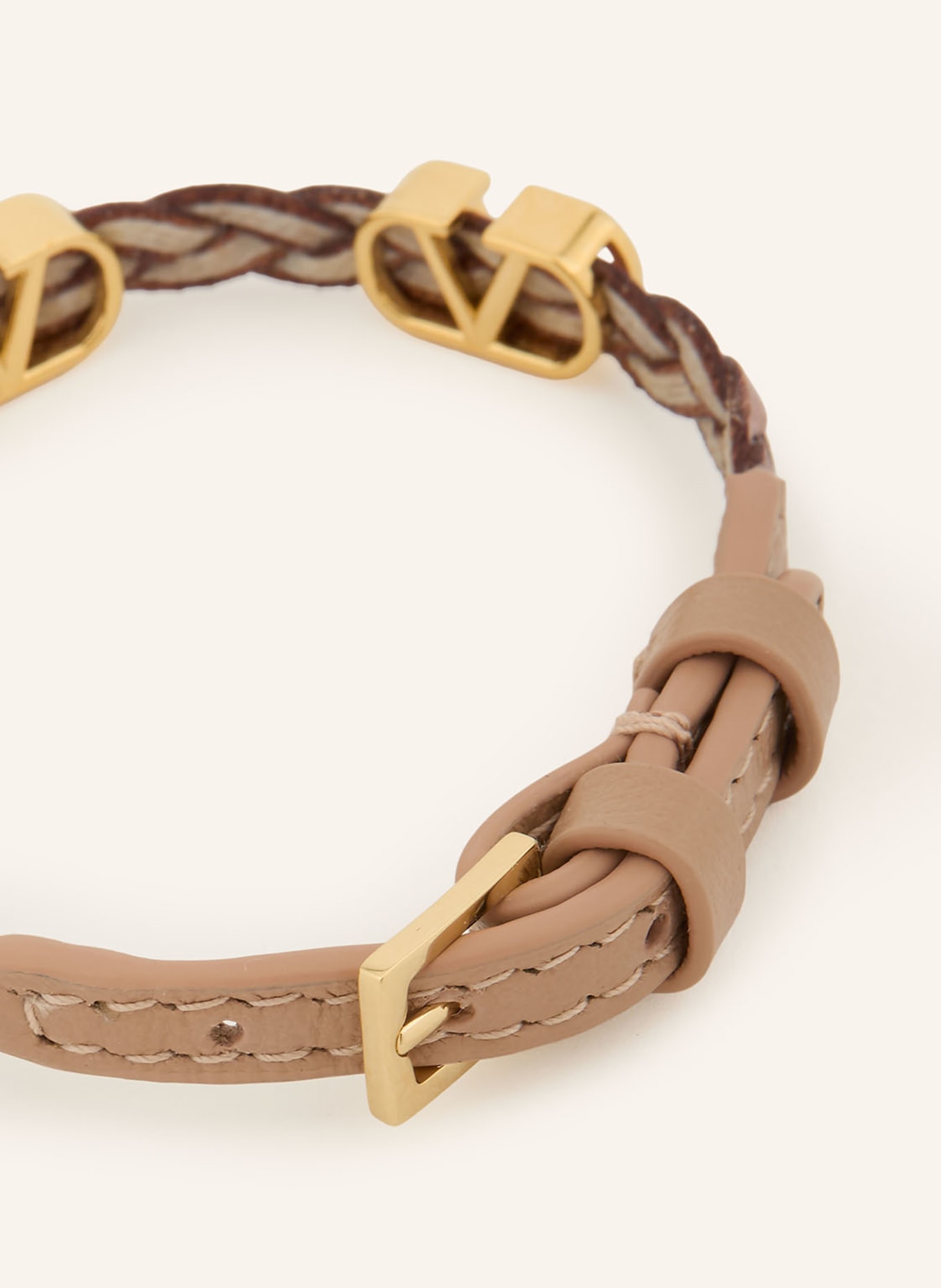 VALENTINO GARAVANI Armband VLOGO SIGNATURE: BEIGE / GULD