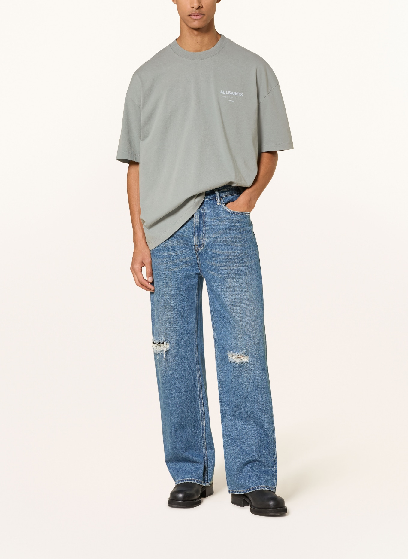 ALLSAINTS T-Shirt UNDERGROUND: KHAKI