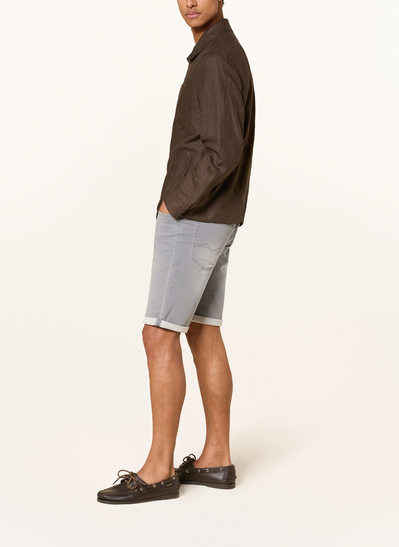 MAC Džínové šortky: H815 light summer grey