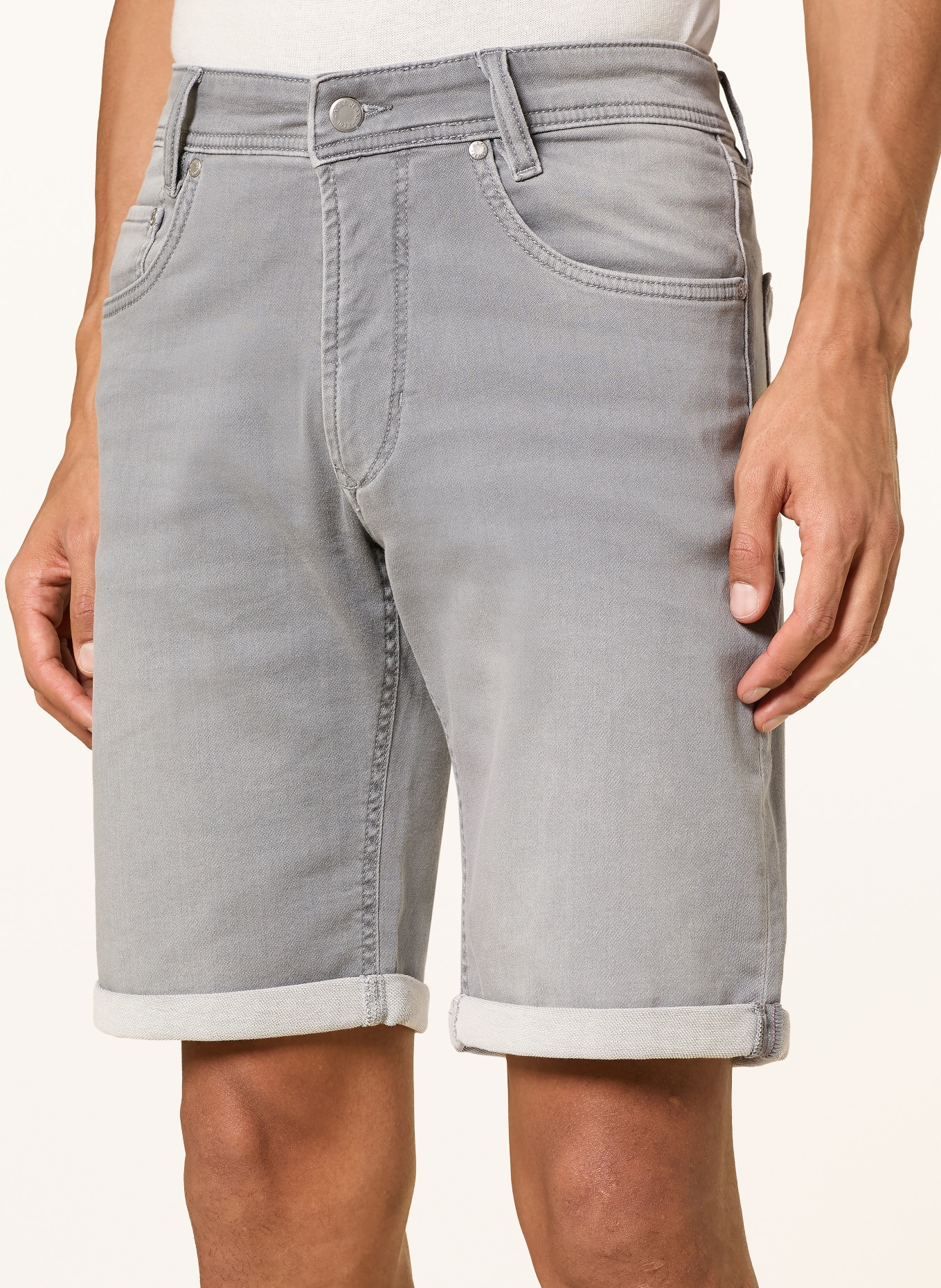 MAC Džínové šortky: H815 light summer grey