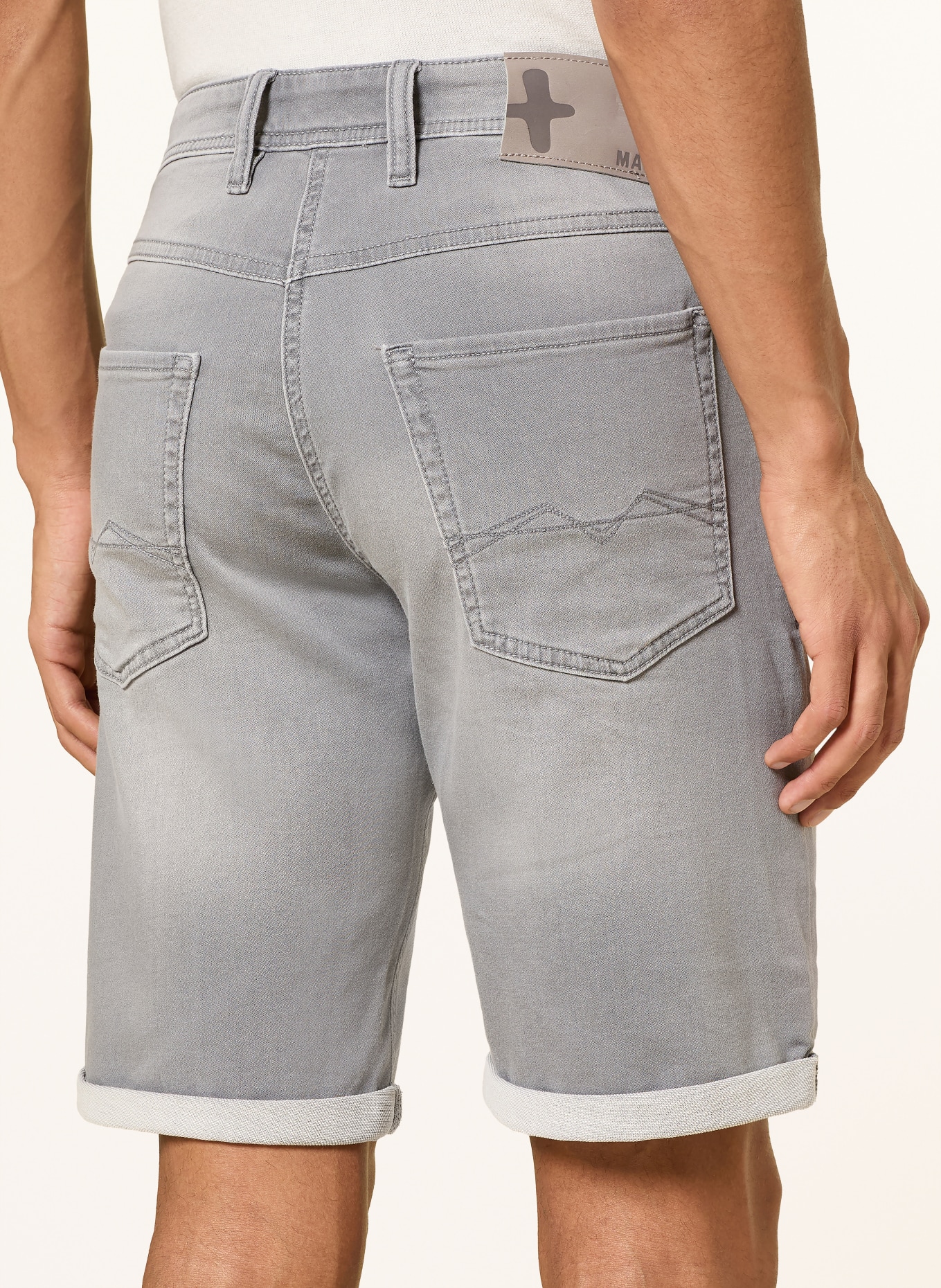 MAC Džínové šortky: H815 light summer grey