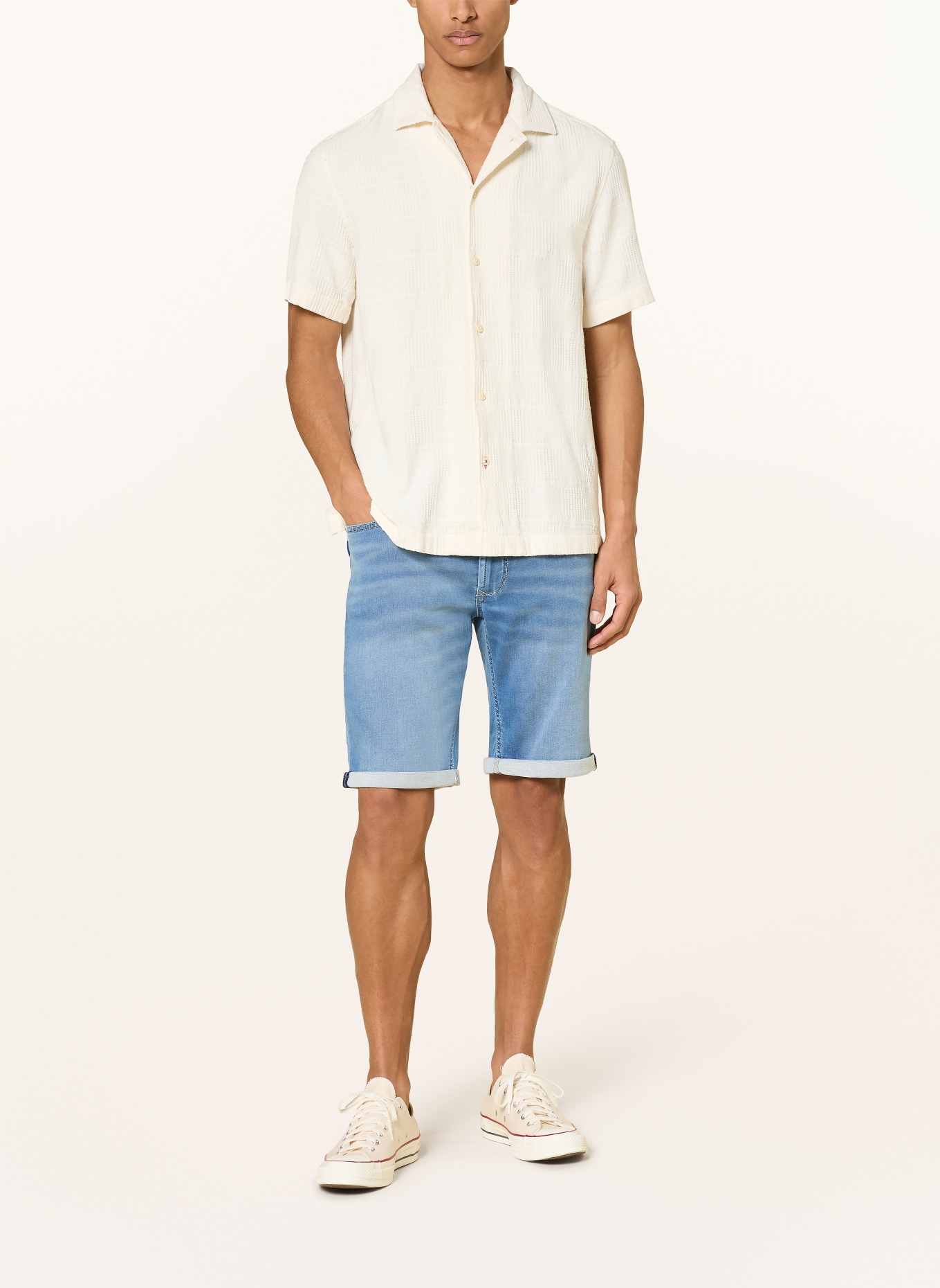 MAC Jeansshorts: H245 summer blue used authenti