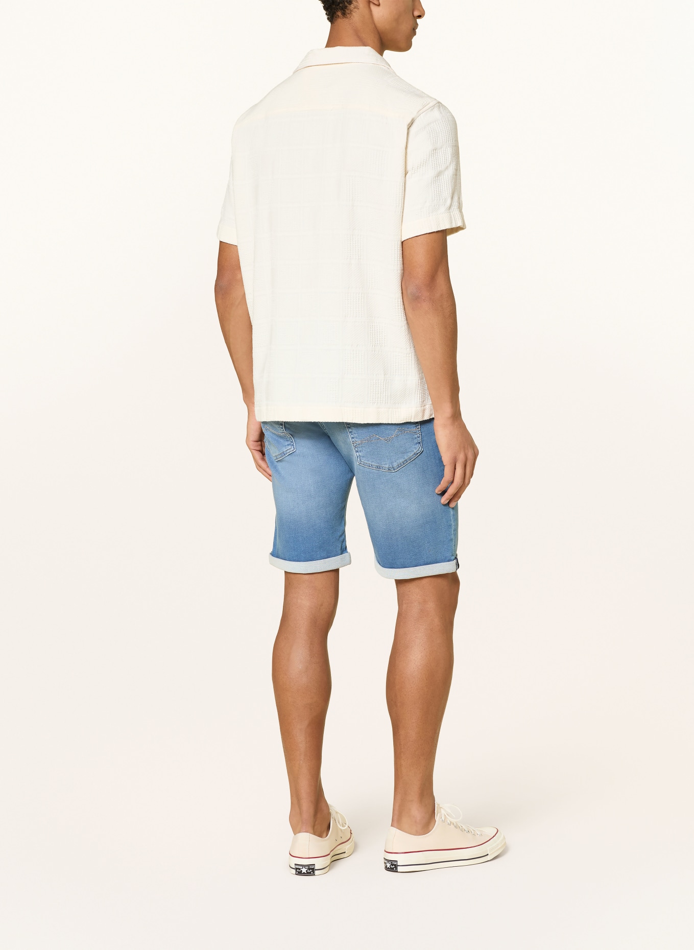 MAC Jeansshorts: H245 summer blue used authenti