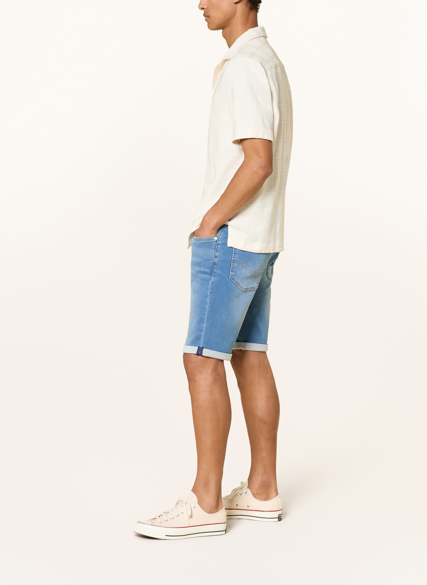 MAC Jeansshorts: H245 summer blue used authenti