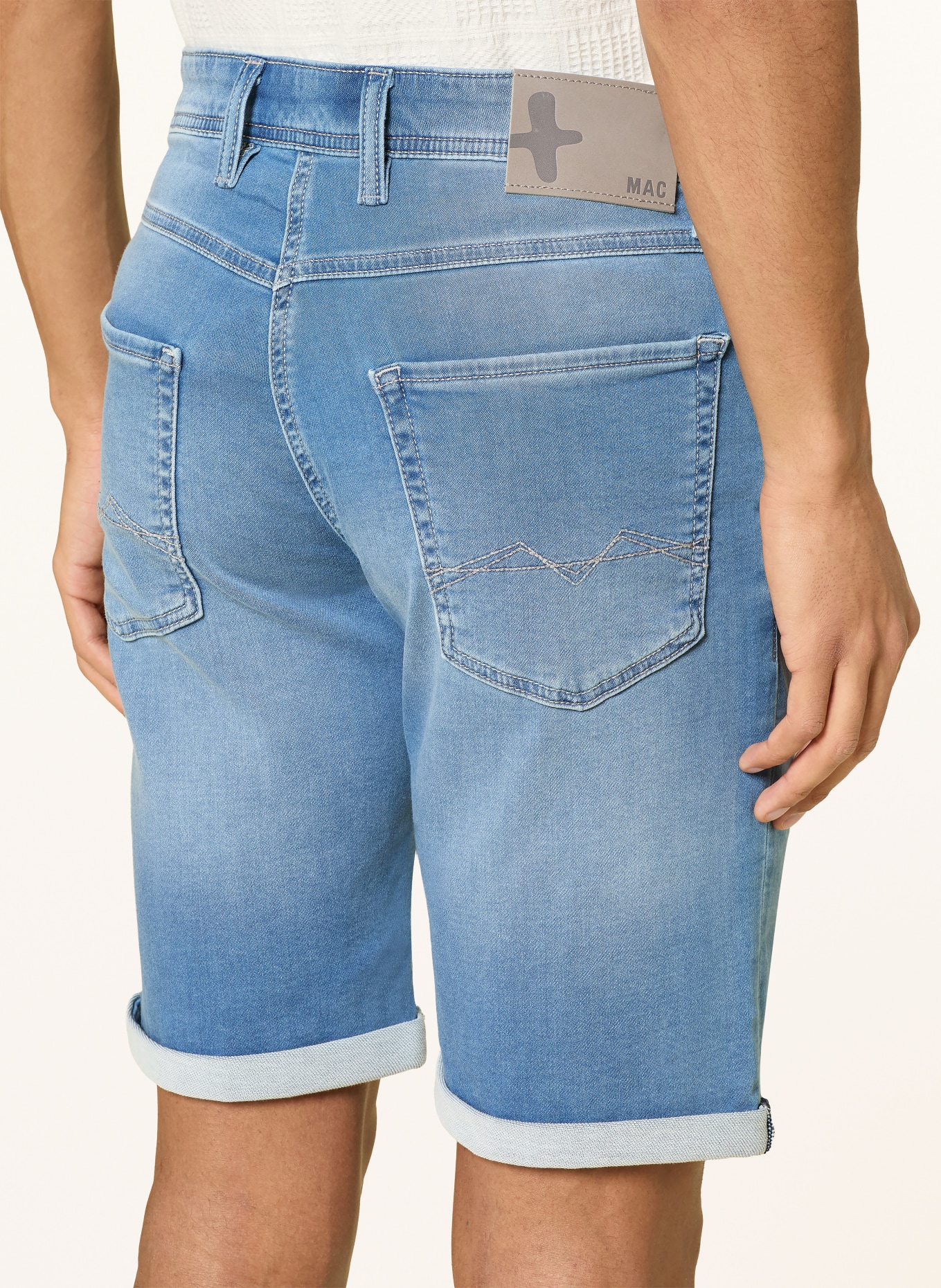 MAC Jeansshorts: H245 summer blue used authenti