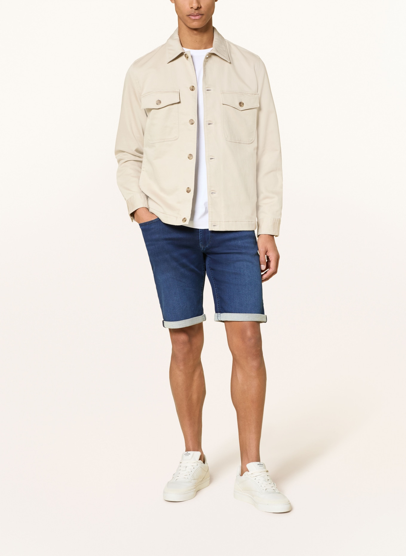 MAC Jeansshorts: H694 dark blue vintage wash