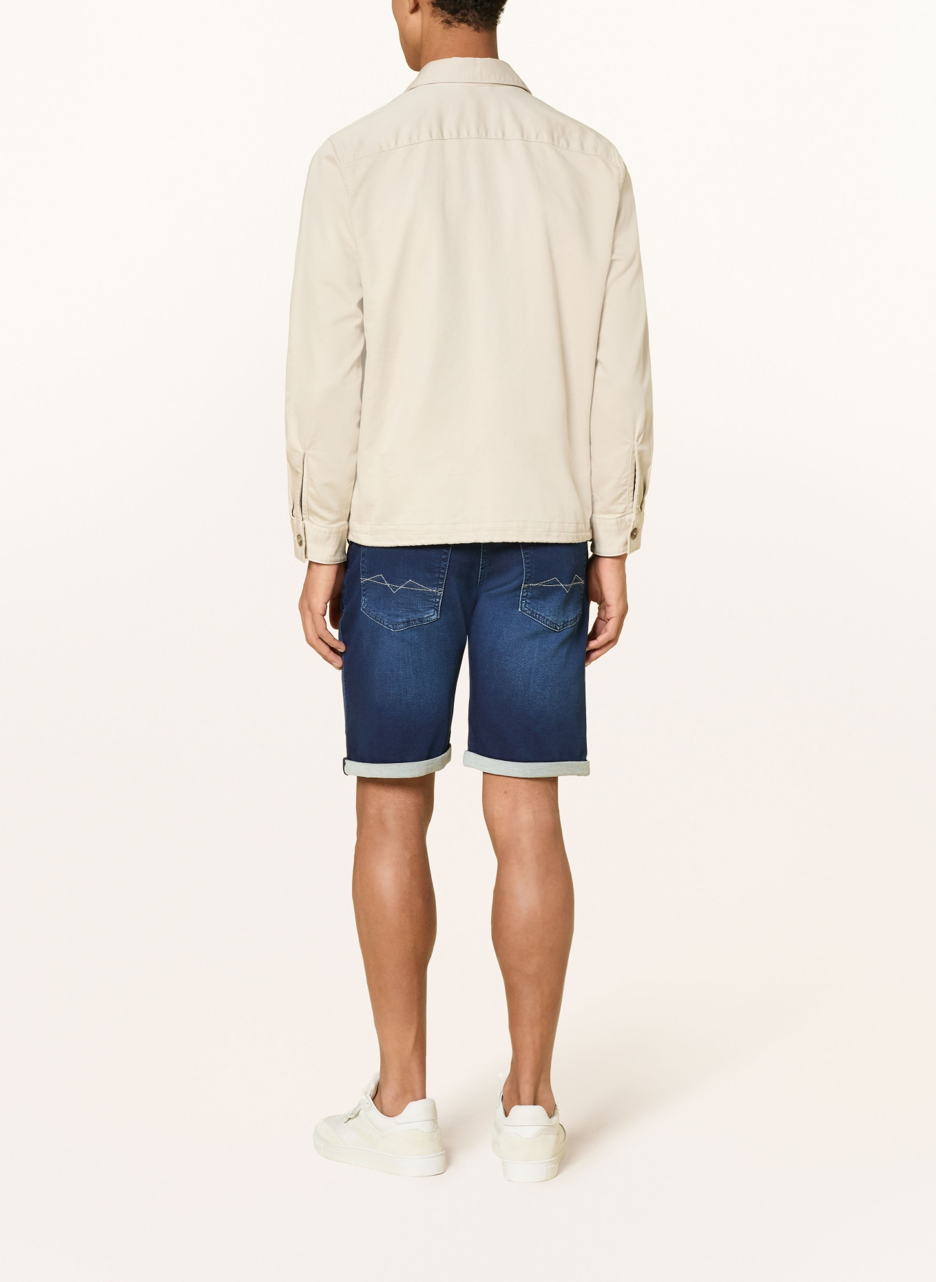 MAC Jeansshorts: H694 dark blue vintage wash