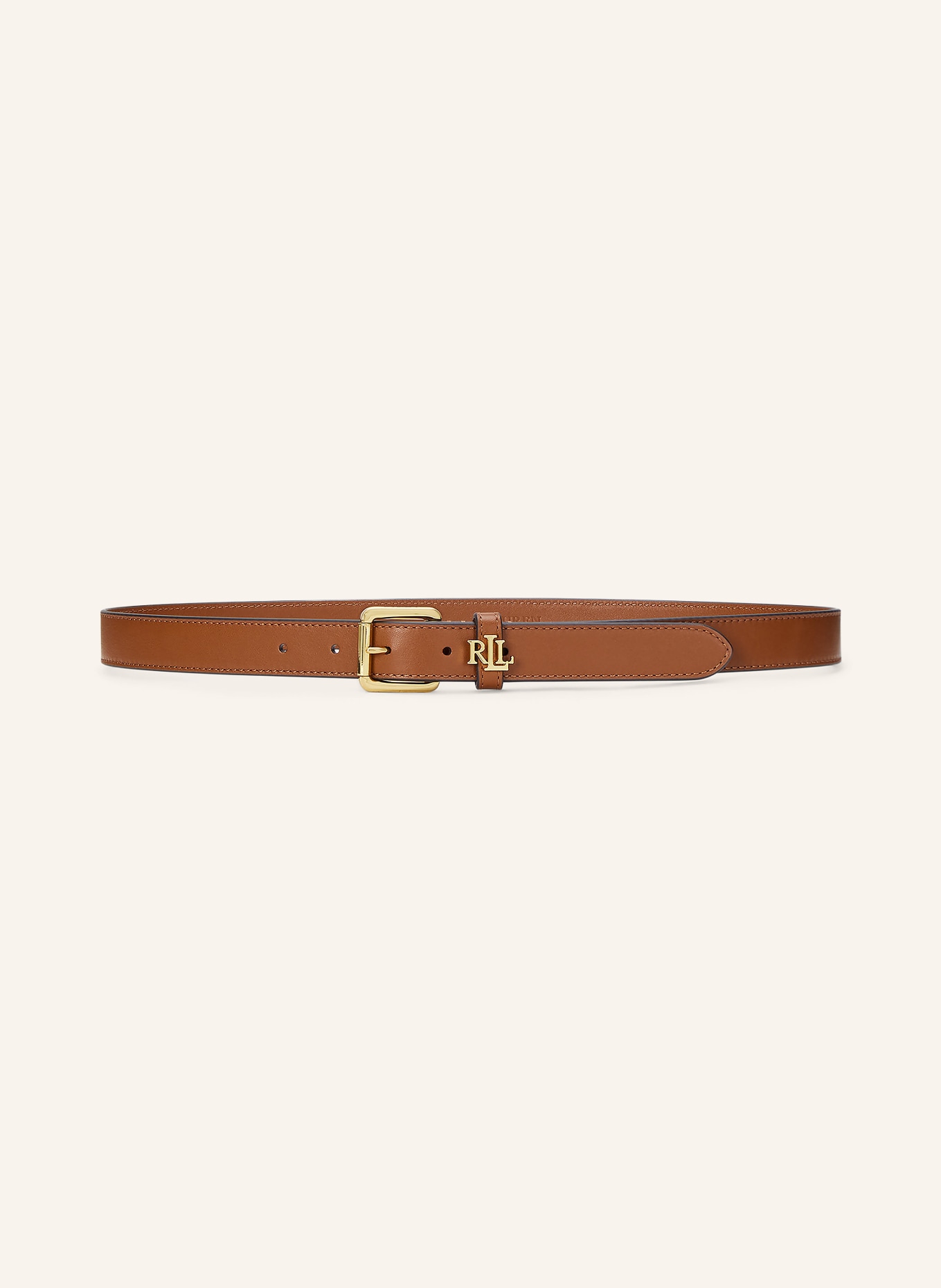 LAUREN RALPH LAUREN Leather belt: BROWN