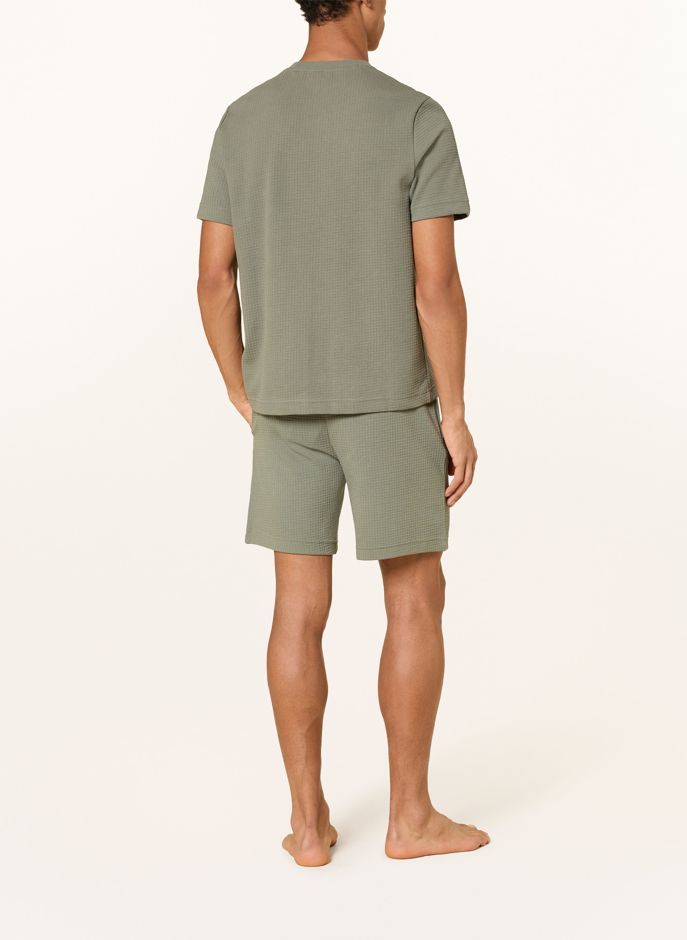 HUGO Pajama shorts AUSTIN: KHAKI