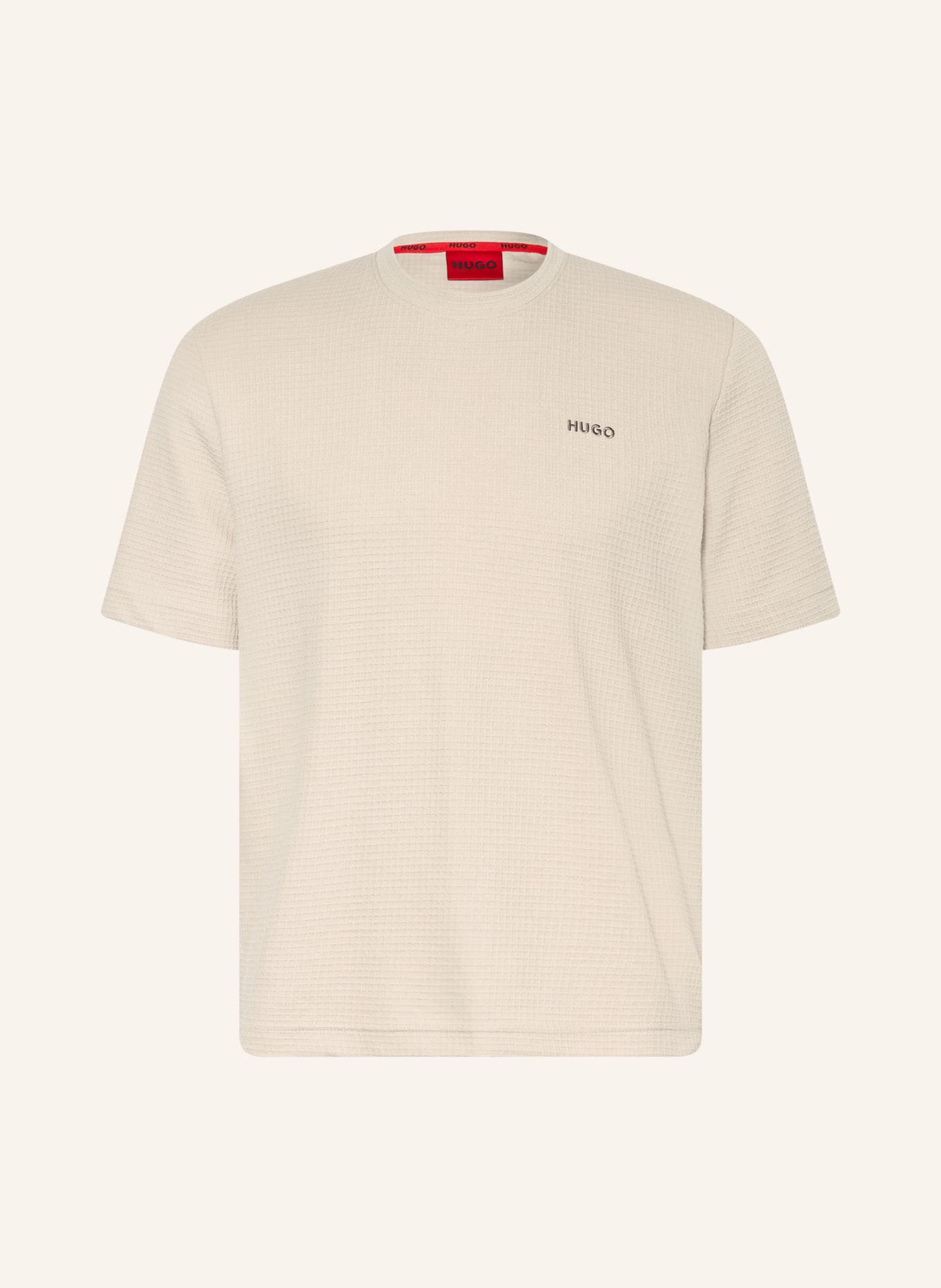 HUGO Schlafshirt AUSTIN: BEIGE