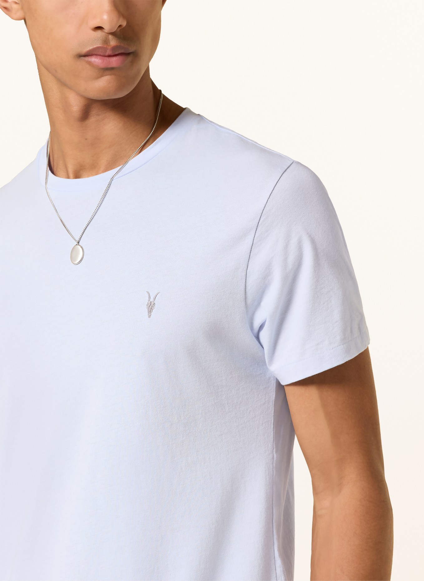 ALLSAINTS T-shirt TONIC: LICHTBLAUW