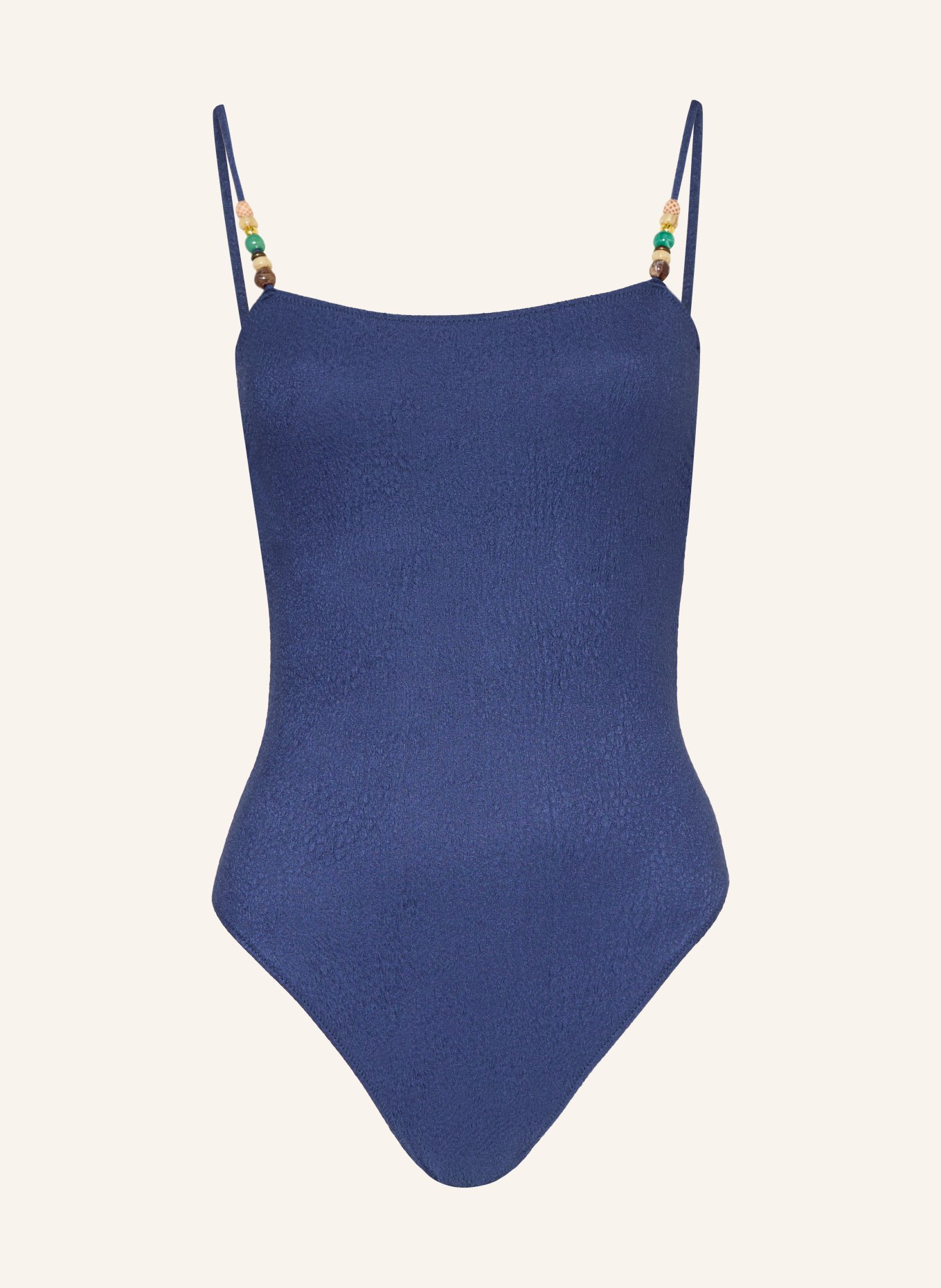 BANANA MOON COUTURE Plavky MAPIRI TANZANIA s ozdobnými perličkami: MODRÁ