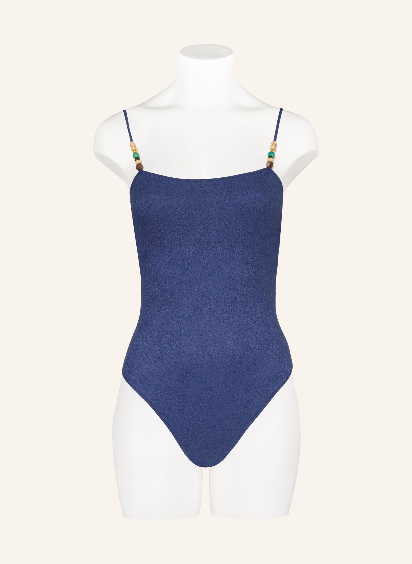 BANANA MOON COUTURE Plavky MAPIRI TANZANIA s ozdobnými perličkami: MODRÁ