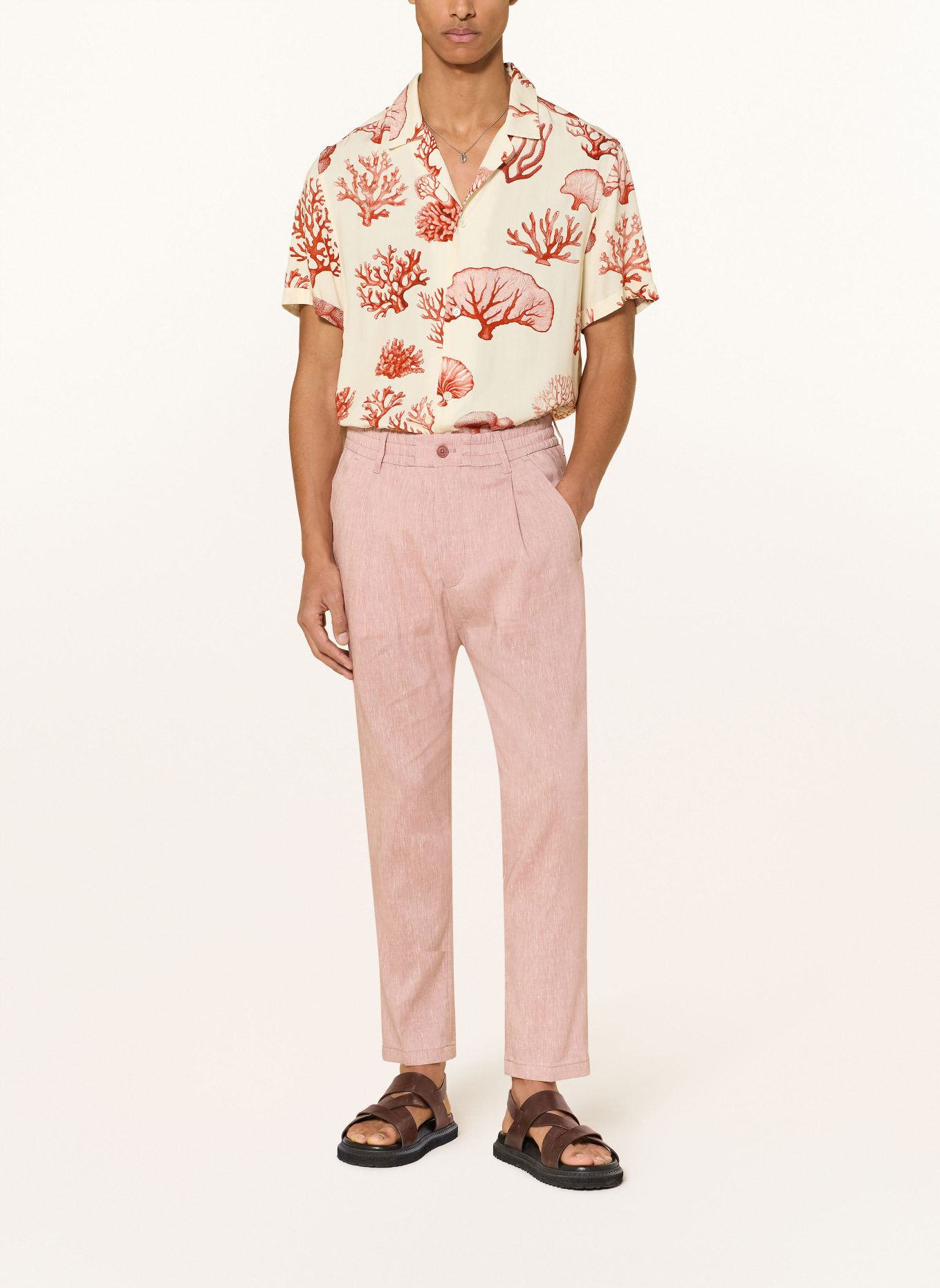 DRYKORN Anzughose CHASY Extra Slim Fit mit Leinen: 4002 orange