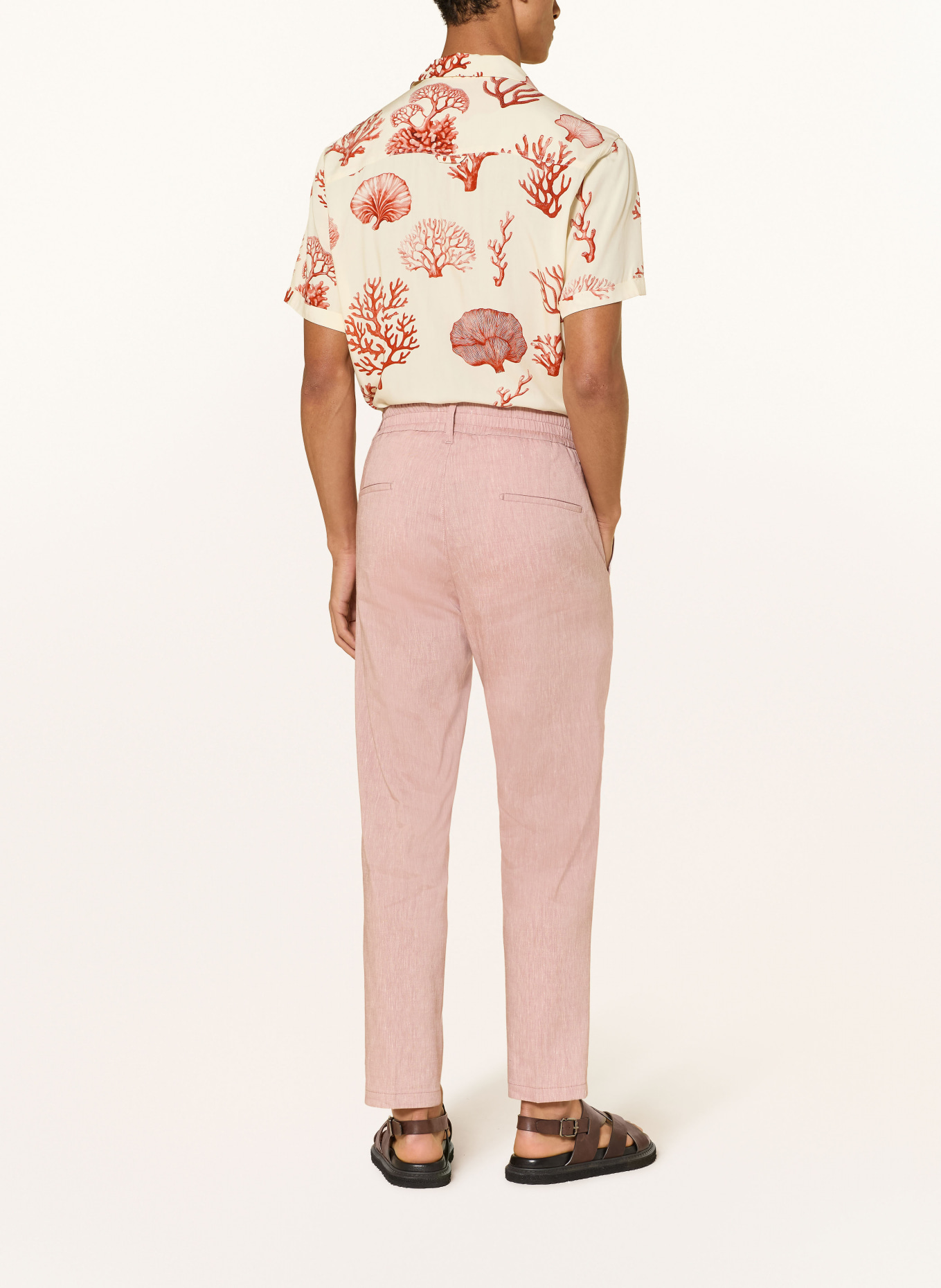 DRYKORN Anzughose CHASY Extra Slim Fit mit Leinen: 4002 orange