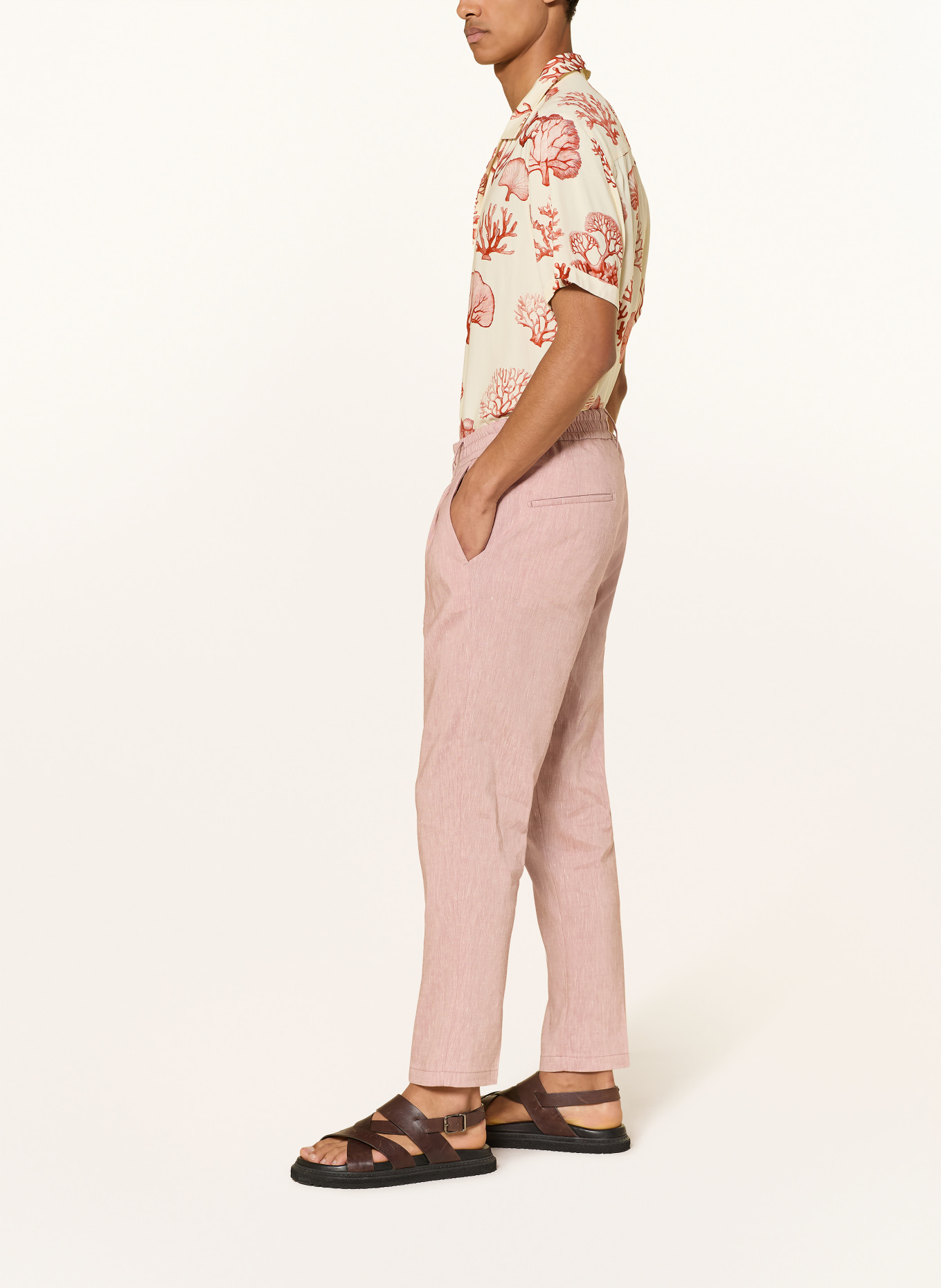 DRYKORN Anzughose CHASY Extra Slim Fit mit Leinen: 4002 orange