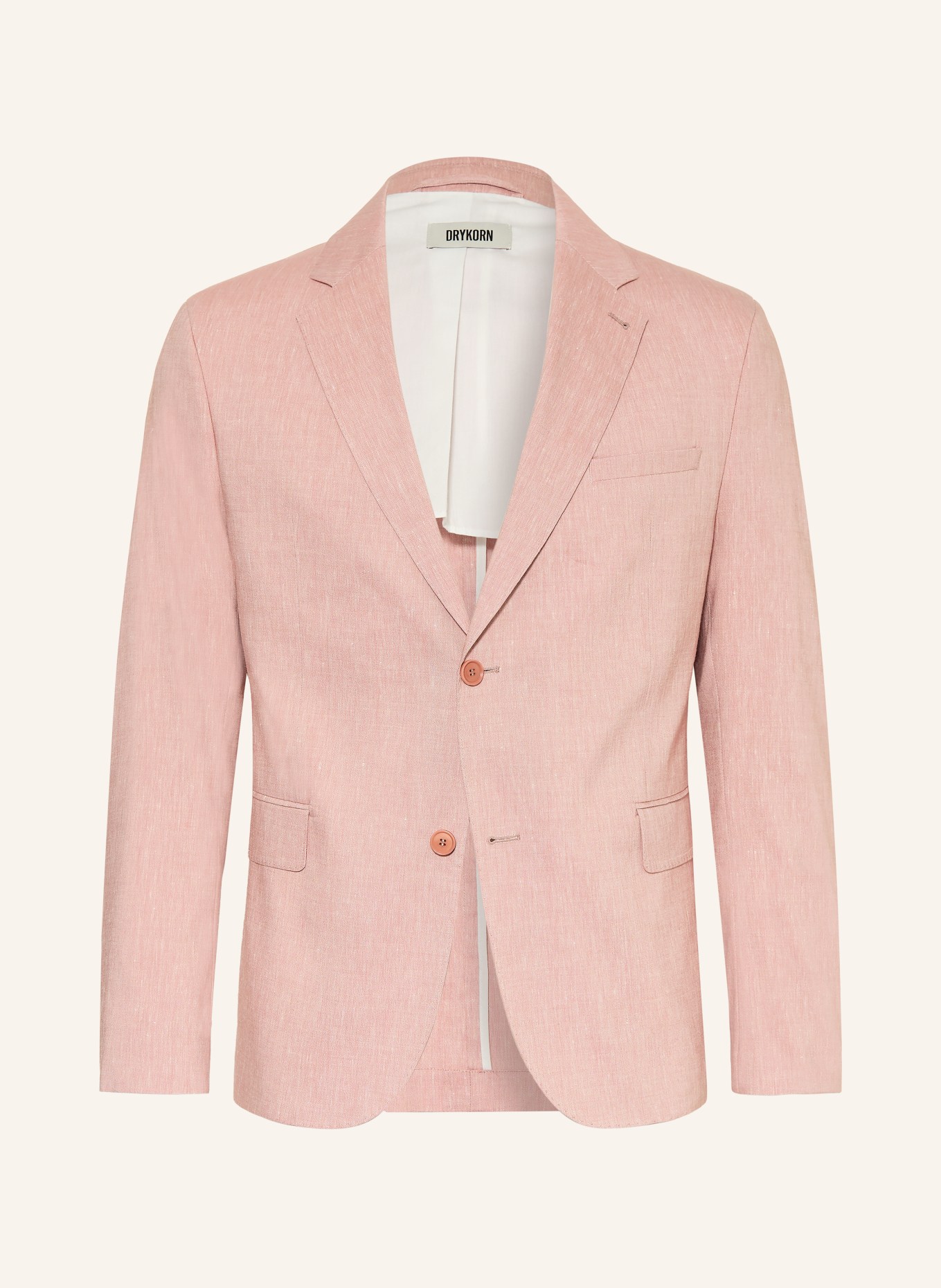 DRYKORN Anzugsakko YAMES Slim Fit mit Leinen: 4002 orange