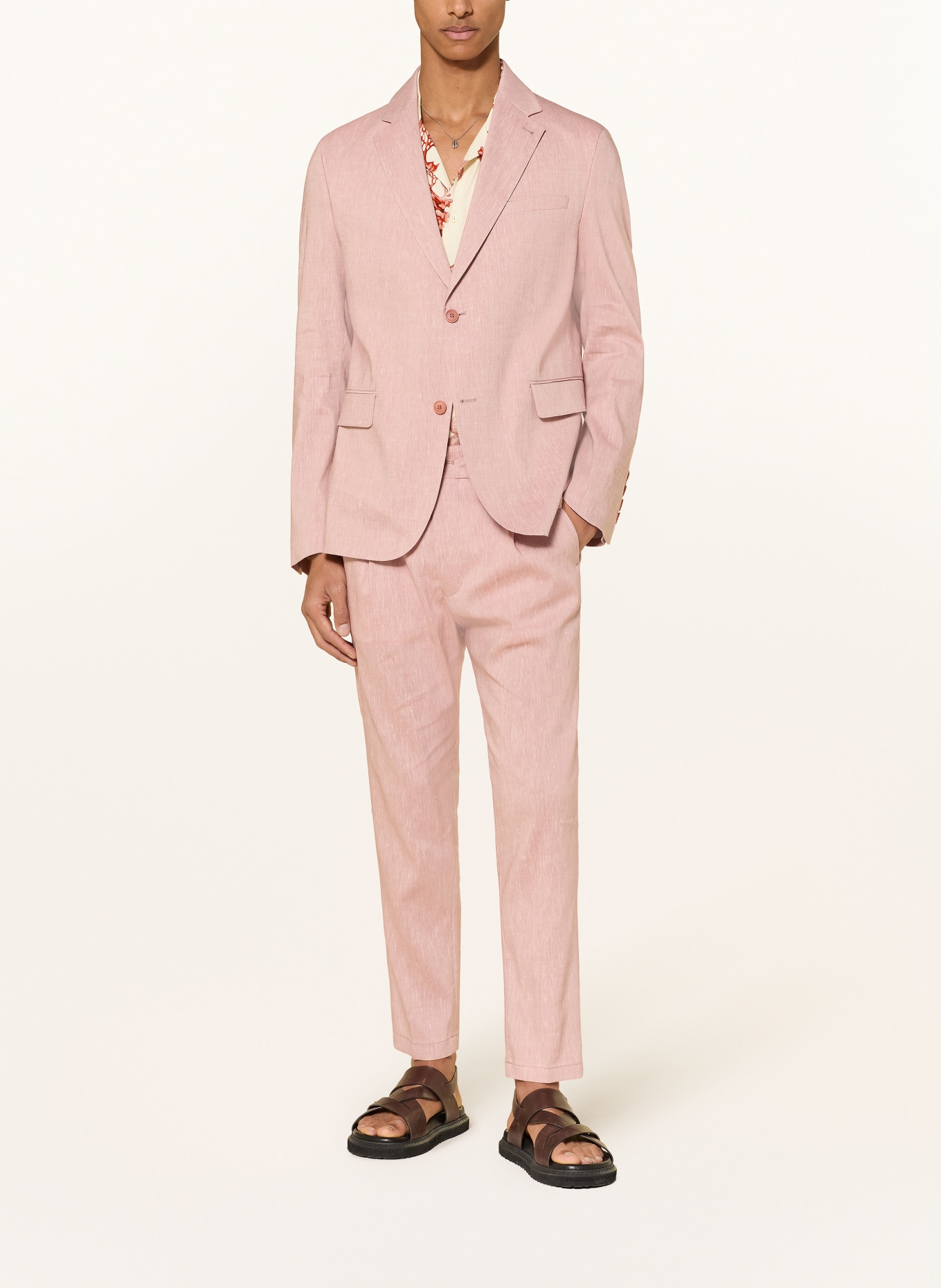 DRYKORN Anzugsakko YAMES Slim Fit mit Leinen: 4002 orange