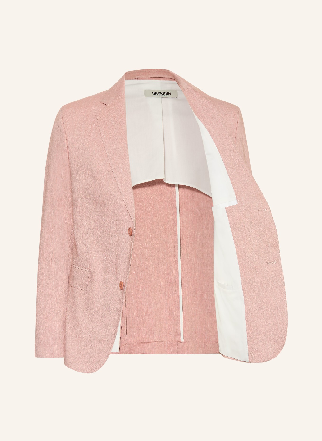 DRYKORN Anzugsakko YAMES Slim Fit mit Leinen: 4002 orange