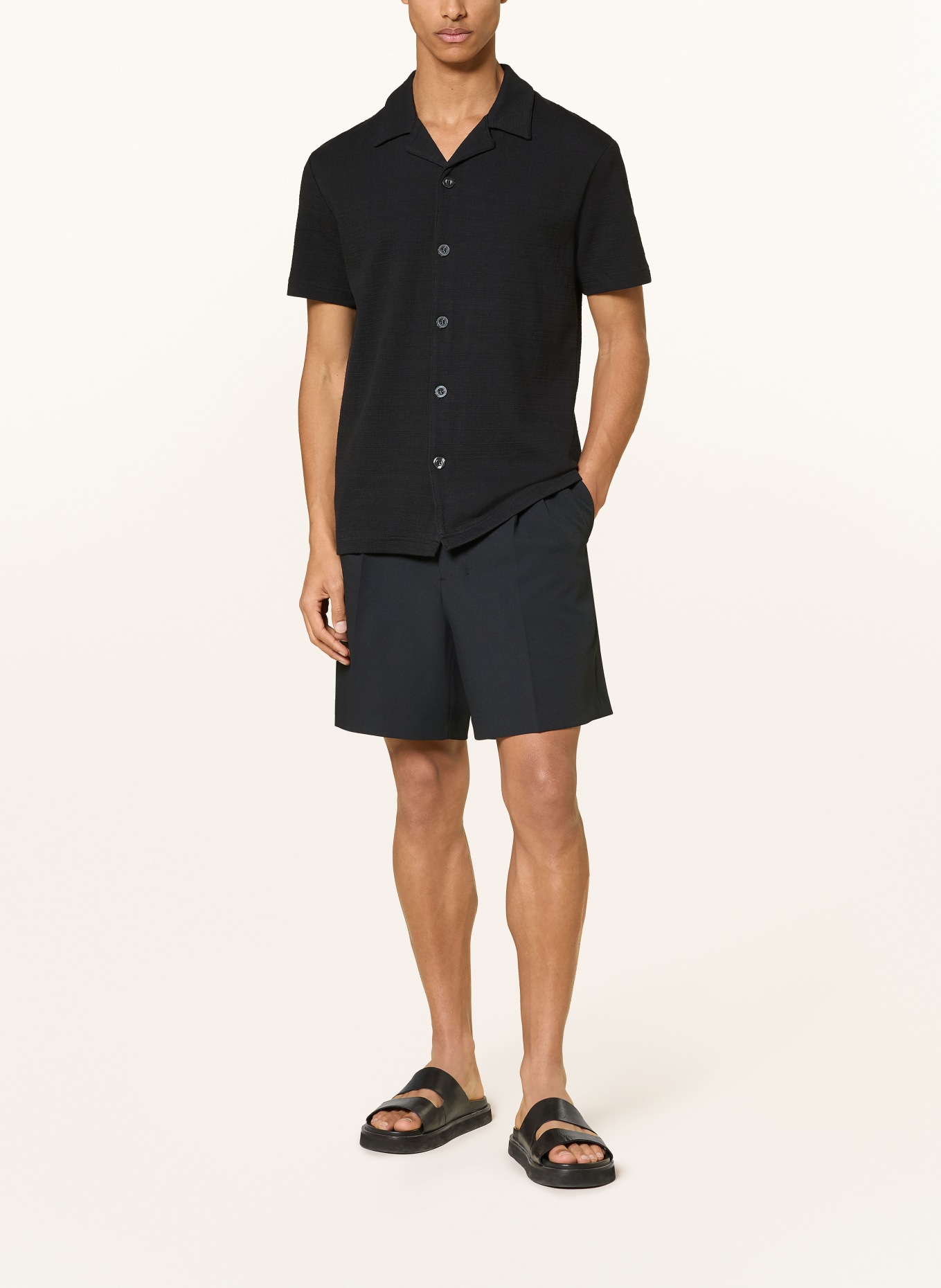 STRELLSON Resort shirt FILIP Regular fit: BLACK