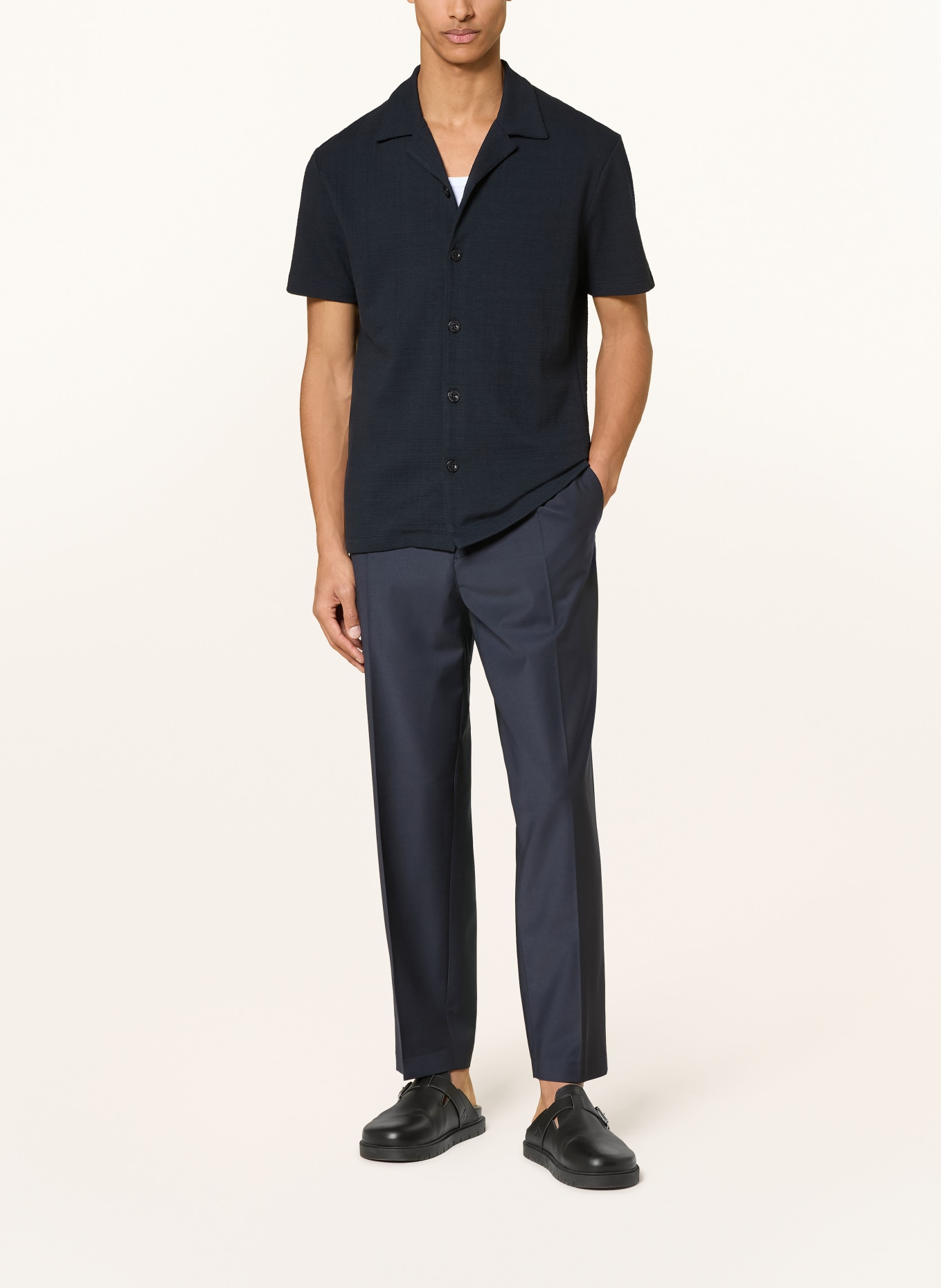 STRELLSON Resort shirt FILIP Regular fit: DARK BLUE