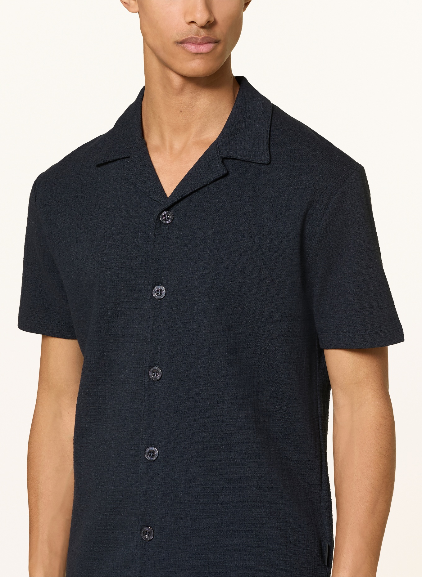 STRELLSON Resort shirt FILIP Regular fit: DARK BLUE