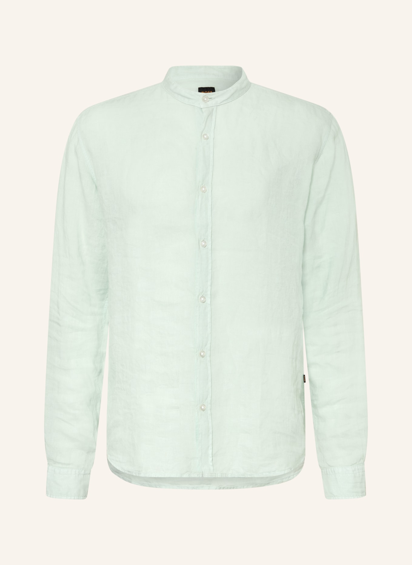 BOSS Linen shirt RACE Regular Fit: TURQUOISE