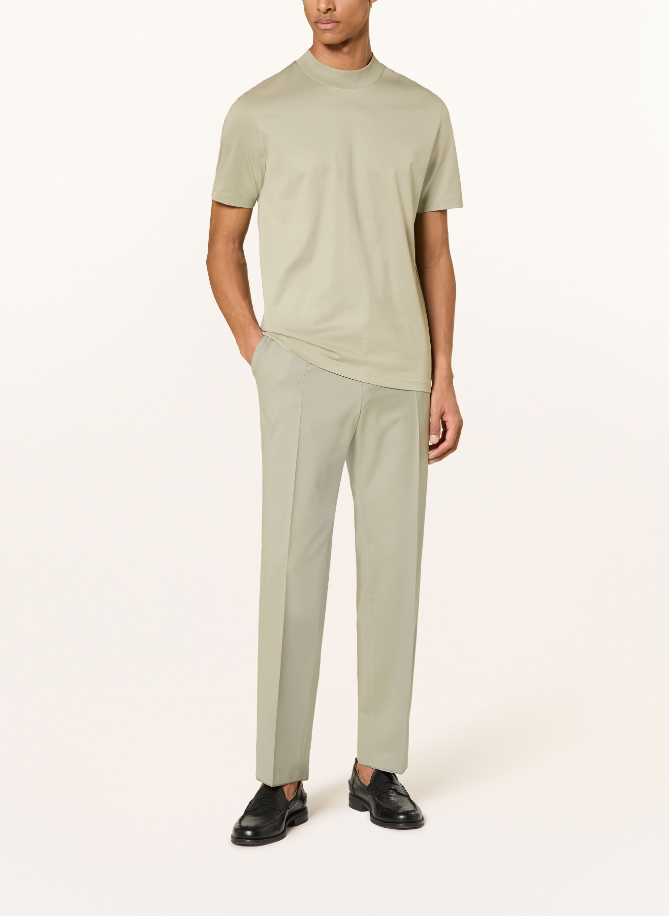 HUGO T-shirt DIMERSOM: LICHTGROEN