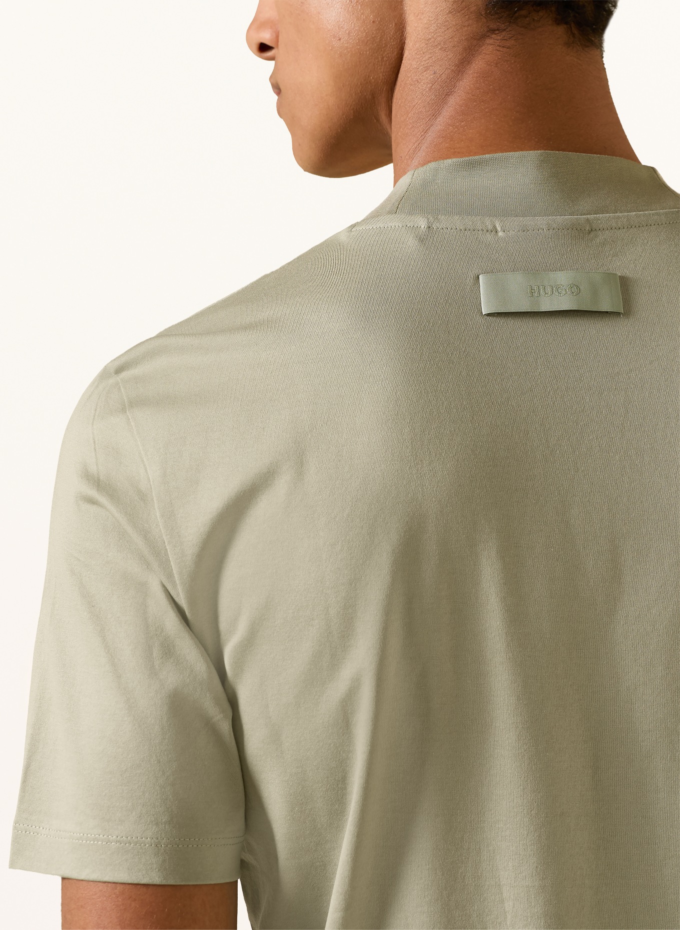 HUGO T-shirt DIMERSOM: LICHTGROEN