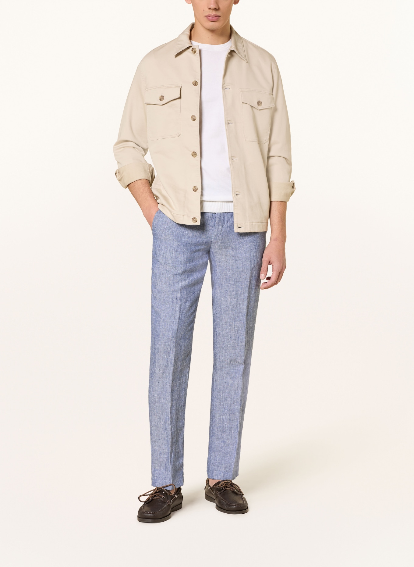 HILTL Chino Extra Slim Fit: BLAU