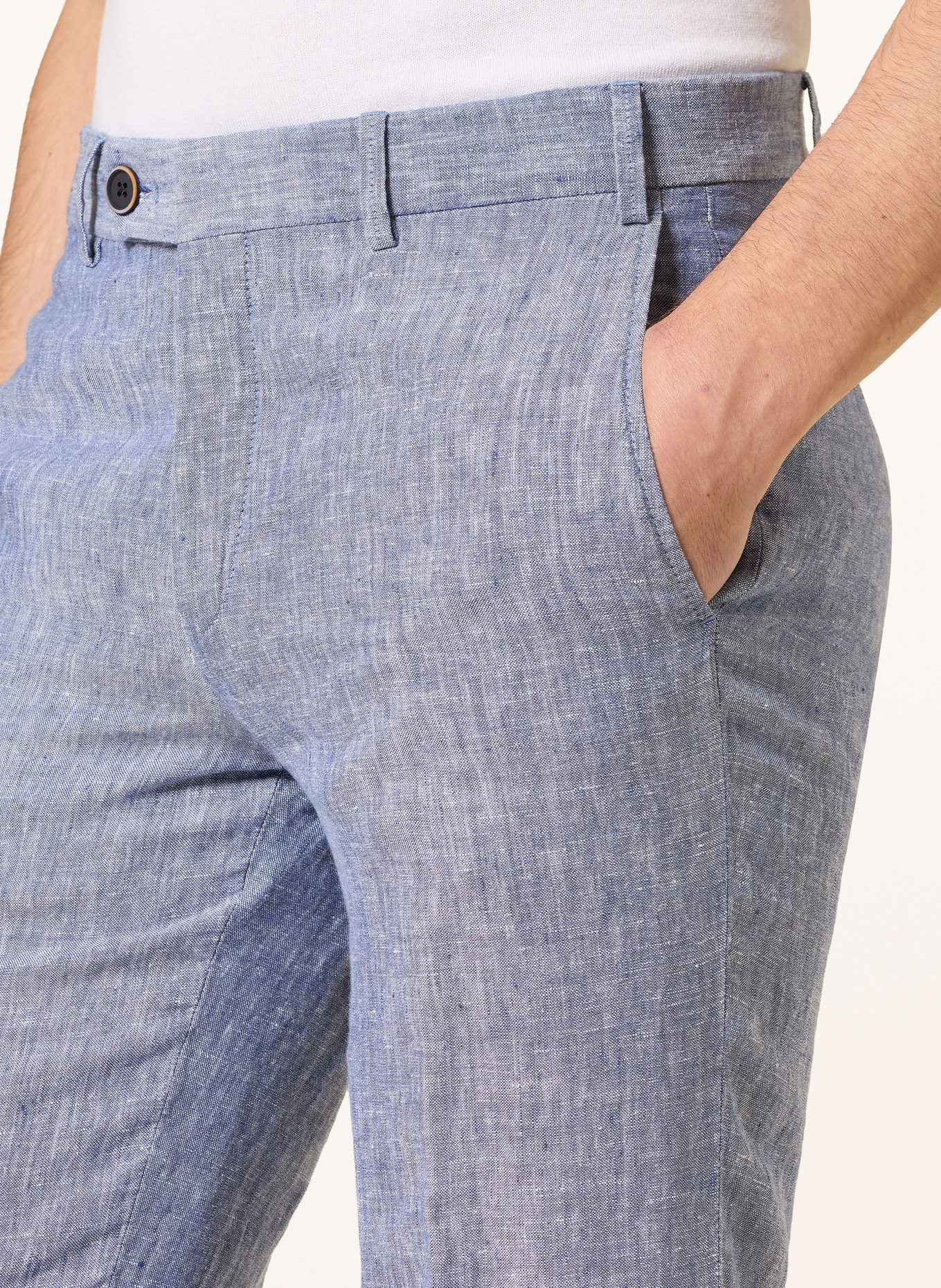 HILTL Chino Extra Slim Fit: BLAU