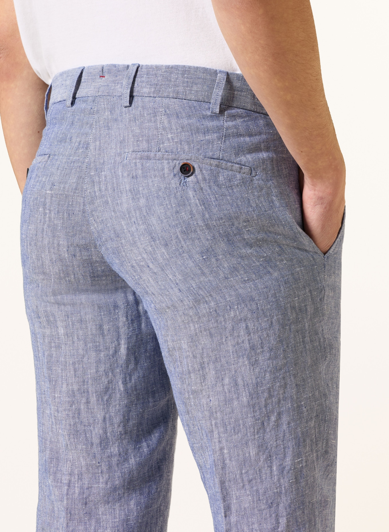 HILTL Chino Extra Slim Fit: BLAU