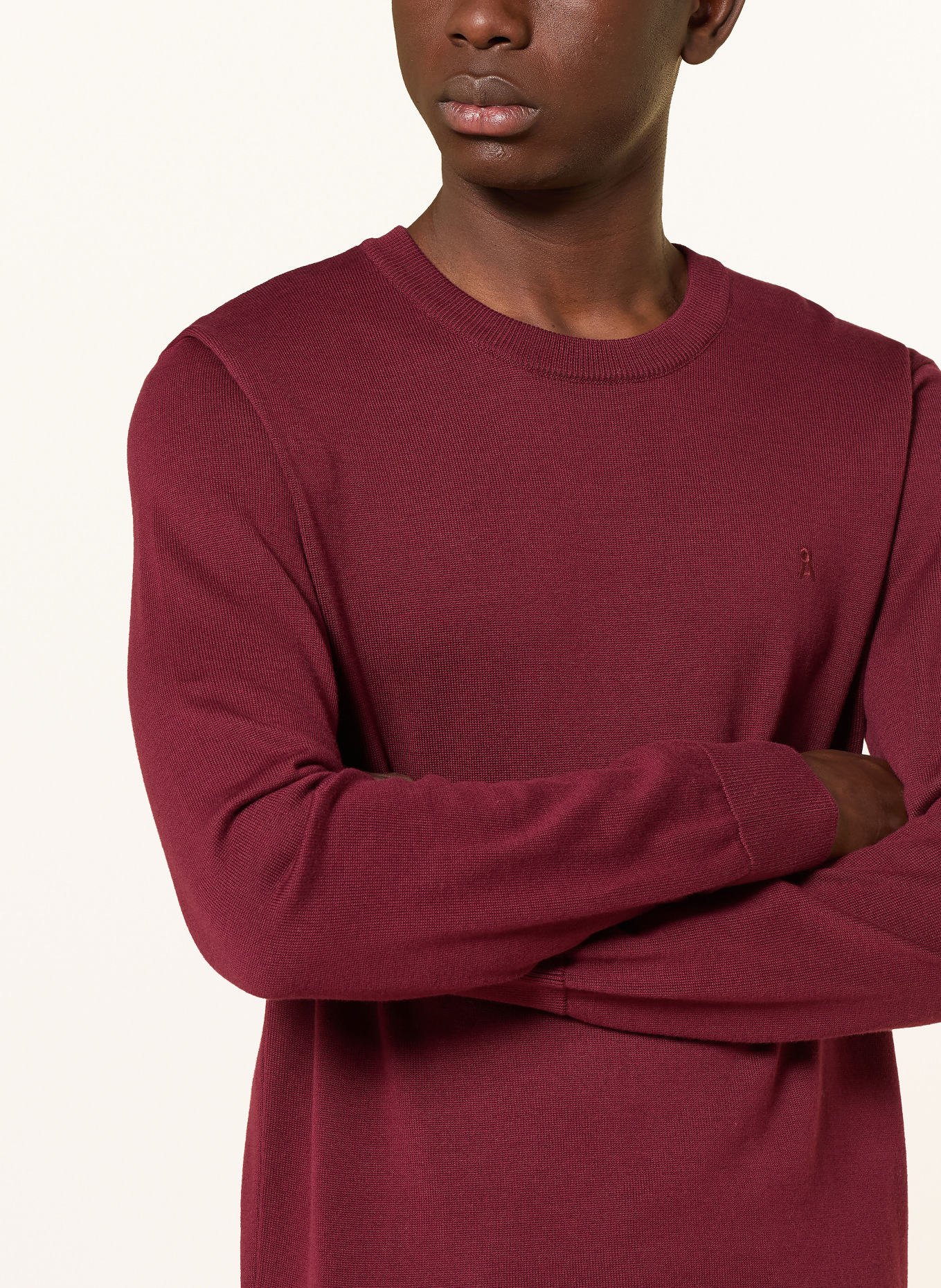 ARMEDANGELS Pullover LOUKAA: DUNKELROT