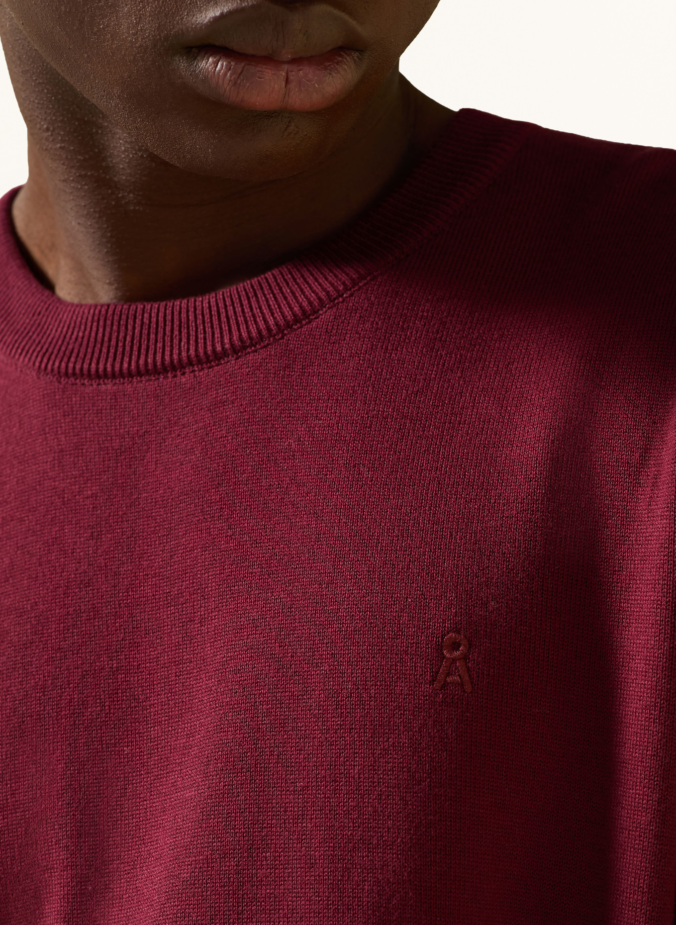 ARMEDANGELS Pullover LOUKAA: DUNKELROT
