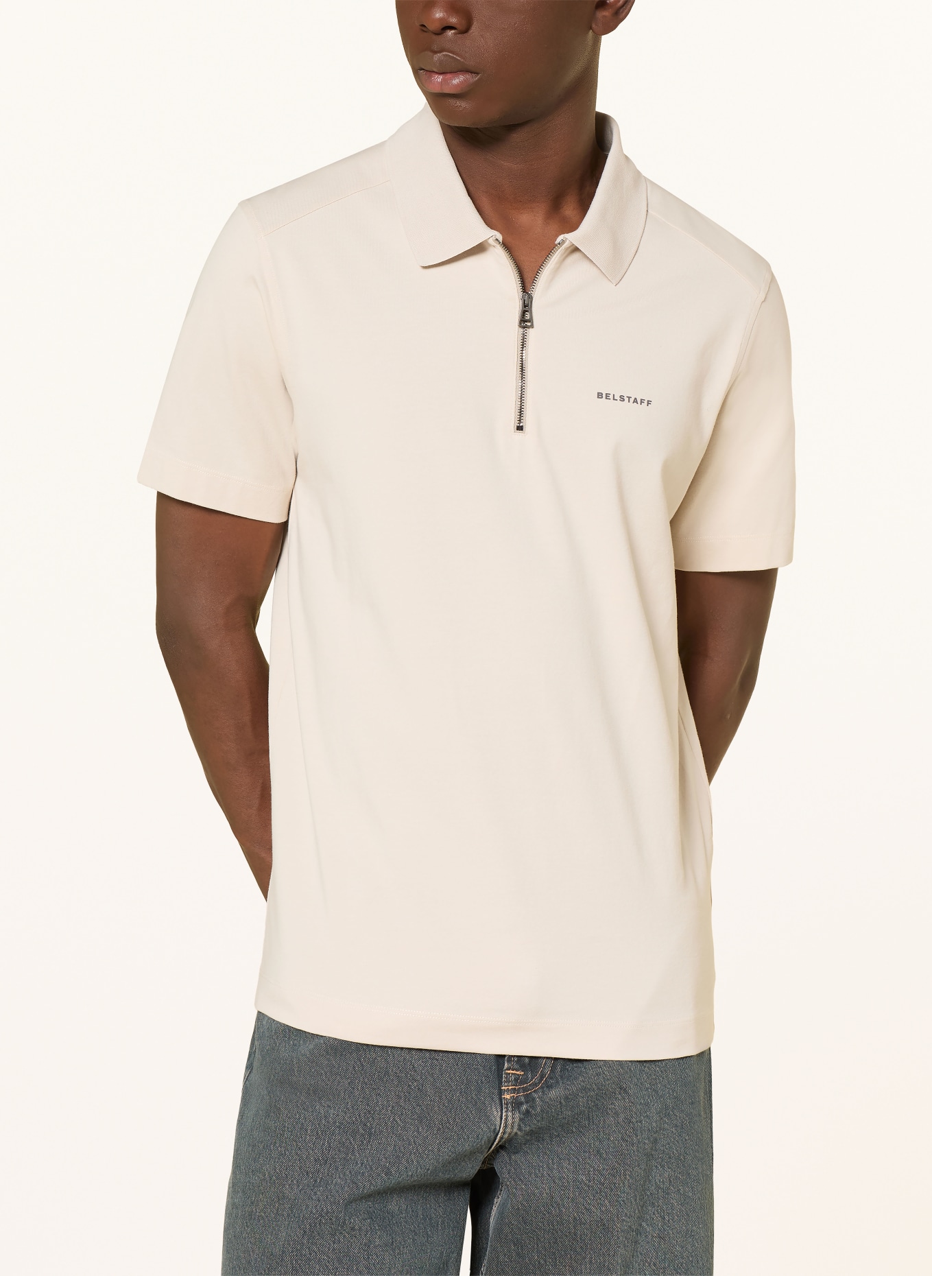 BELSTAFF Jersey-Poloshirt ALLOY: ECRU