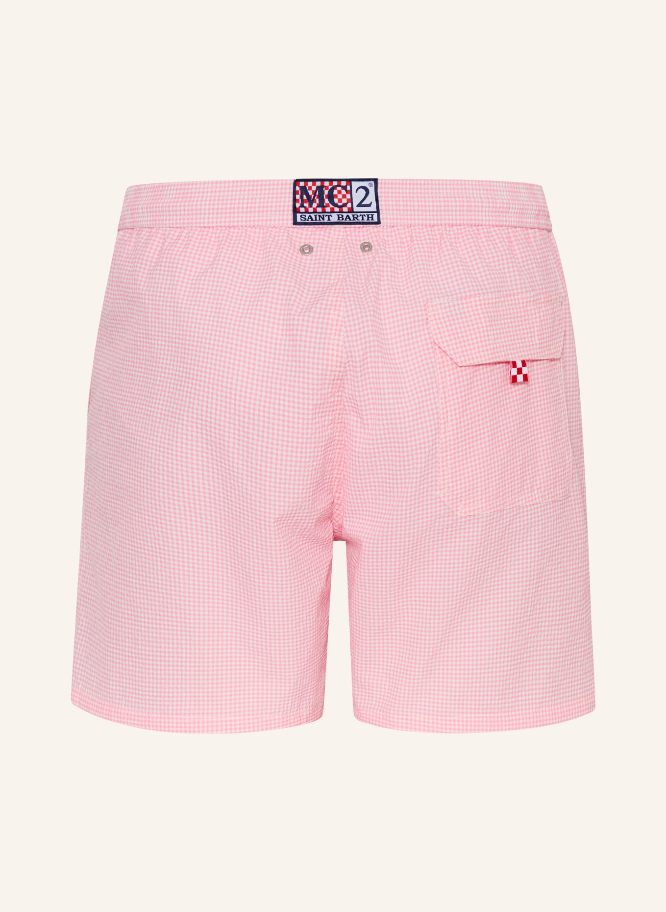 MC2 SAINT BARTH Badeshorts PATMOS: ROSA / WEISS