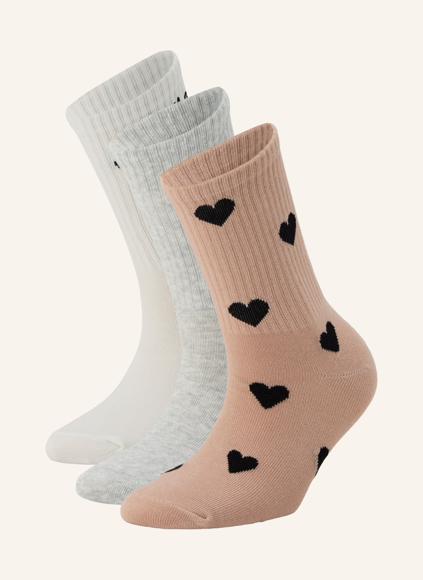 SKIMS 3er-Pack Socken SPORT: SPACED HEARTS MULTI