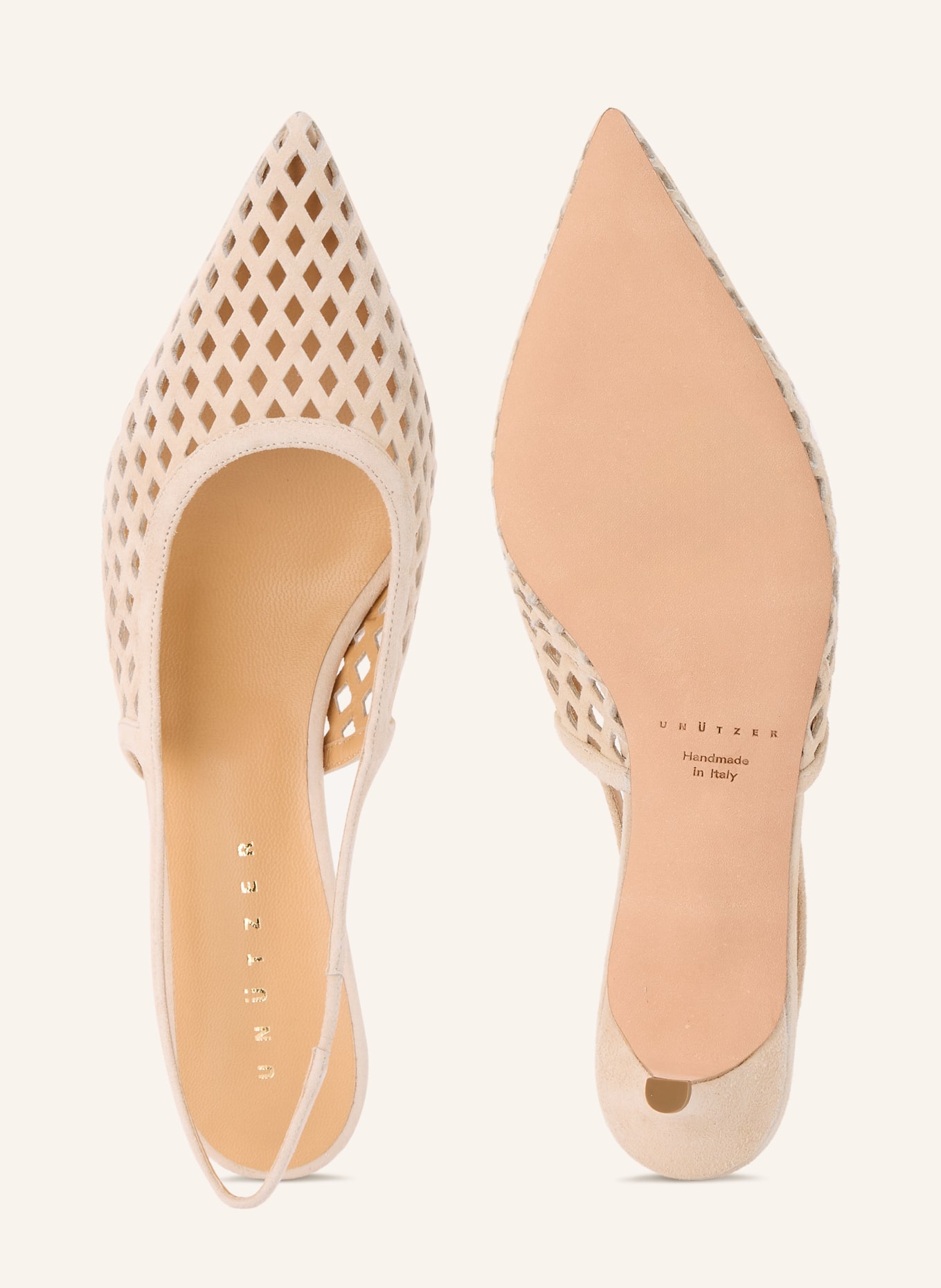 UNÜTZER Slingpumps: ECRU