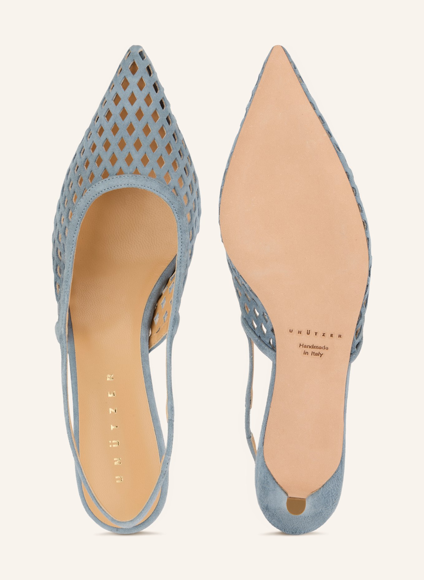 UNÜTZER Slingpumps: HELLBLAU
