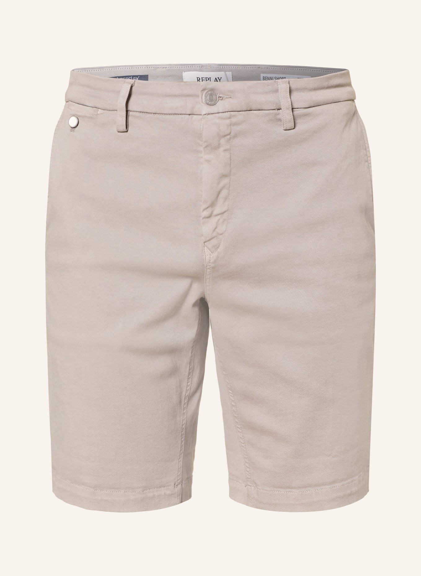 REPLAY Jeansshorts BENNI Regular Fit: GRAU