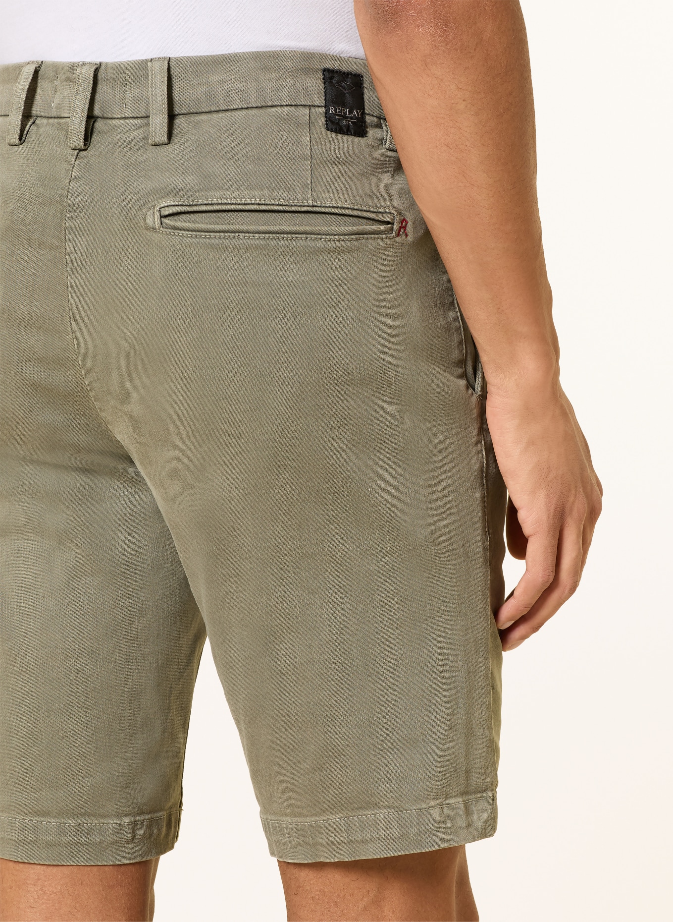REPLAY Szorty jeansowe BENNI regular fit: KHAKI