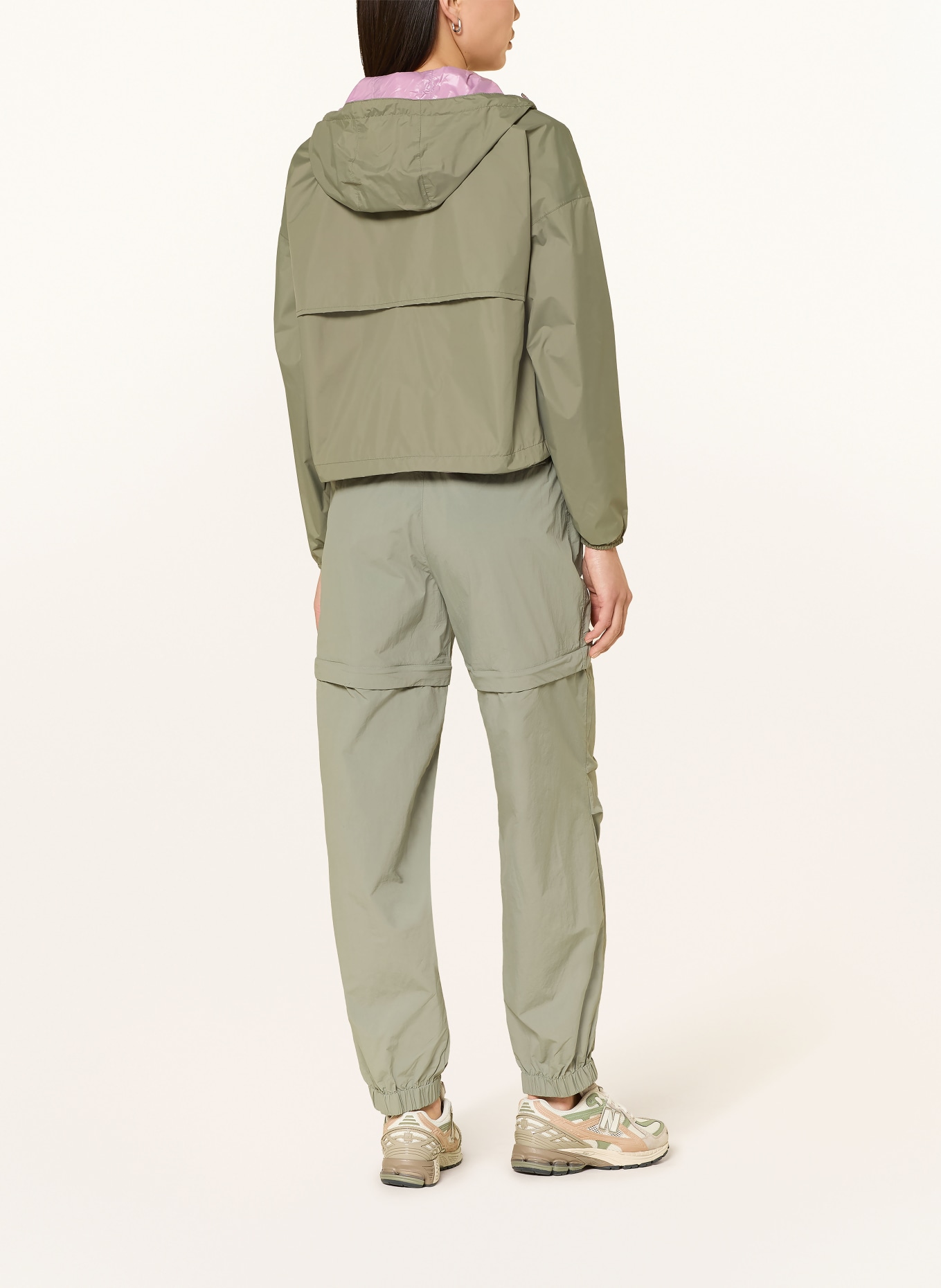 K-WAY Jacke LAURETTE zum Wenden: GRÜN / ROSA