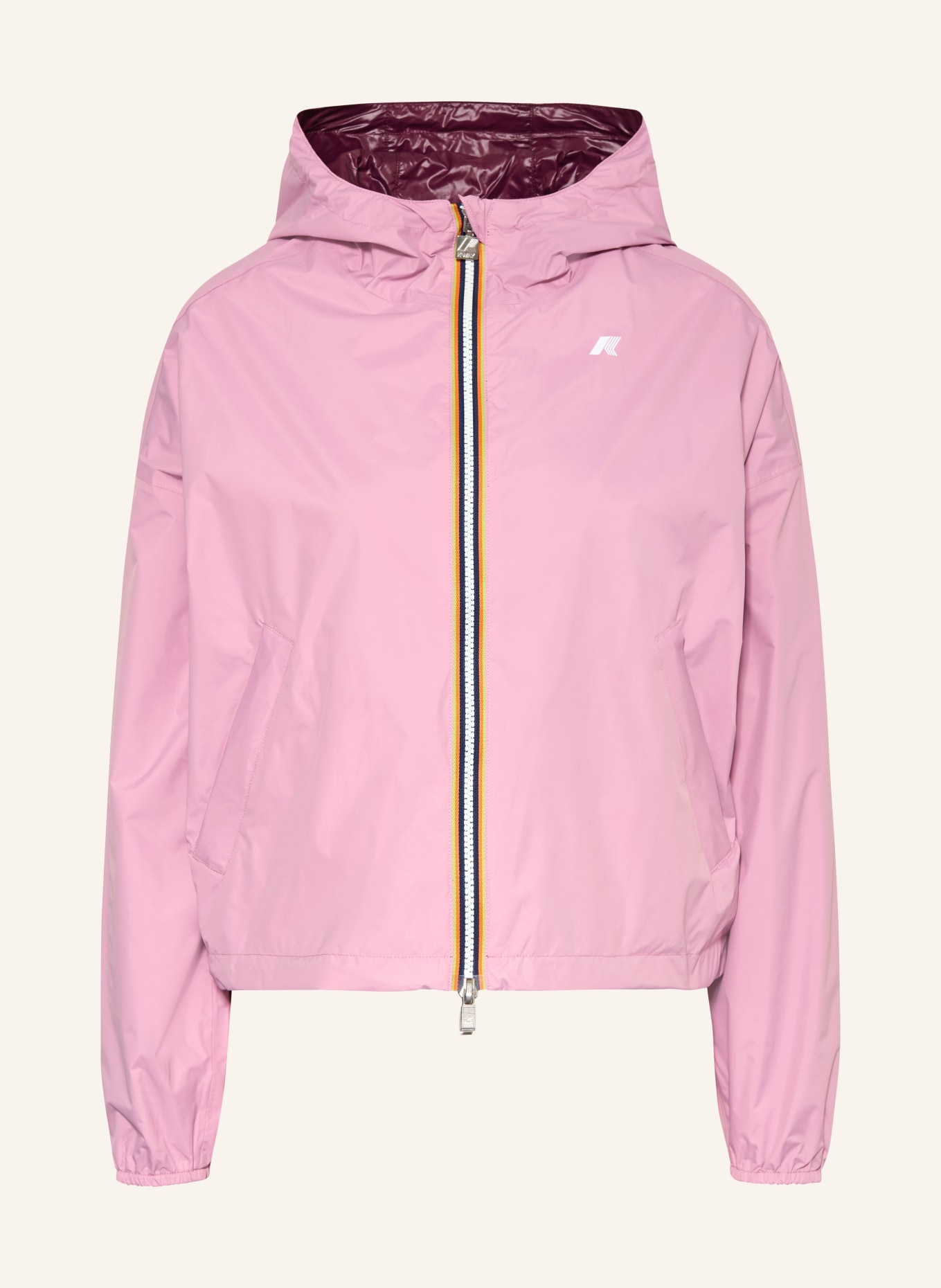 K-WAY Jacke LAURETTE zum Wenden: ROSA / DUNKELLILA