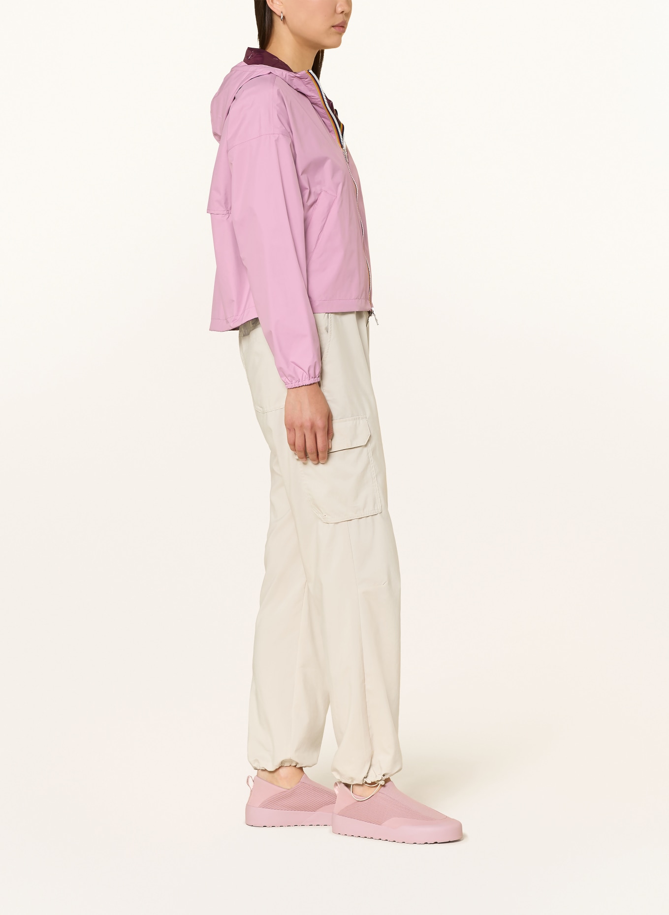 K-WAY Jacke LAURETTE zum Wenden: ROSA / DUNKELLILA