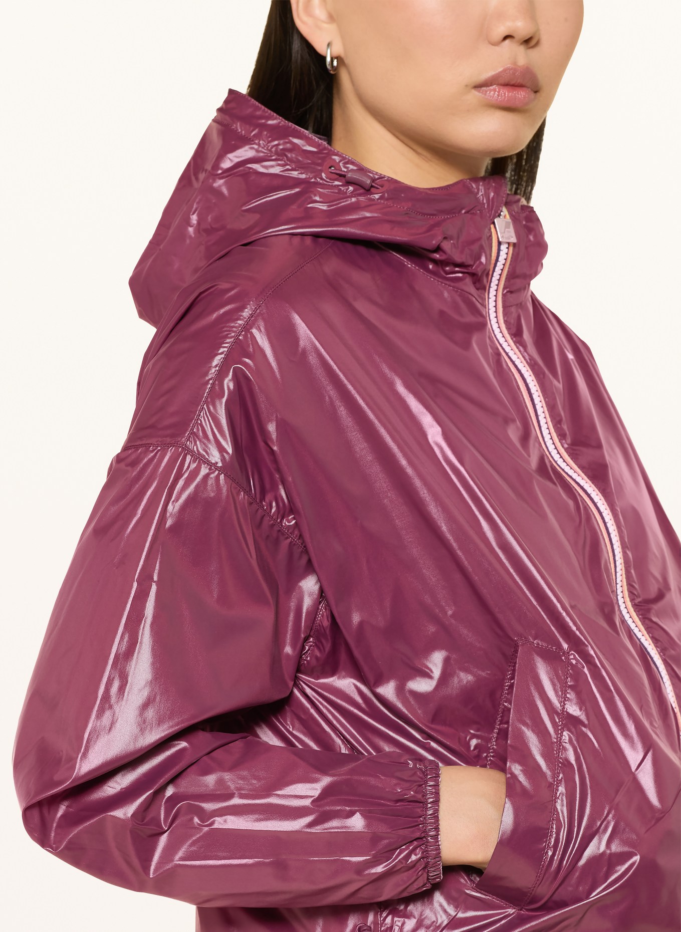 K-WAY Jacke LAURETTE zum Wenden: ROSA / DUNKELLILA