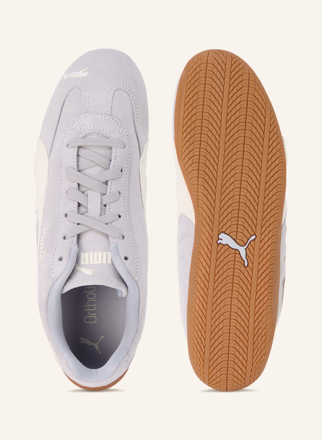 PUMA SPEEDCAT OG sneakers: LIGHT GRAY / WHITE