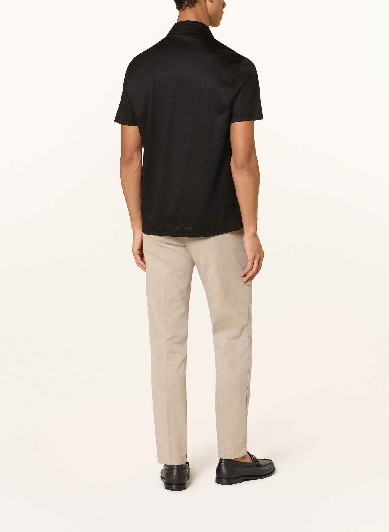 BOSS Jersey-Poloshirt PARAS: SCHWARZ