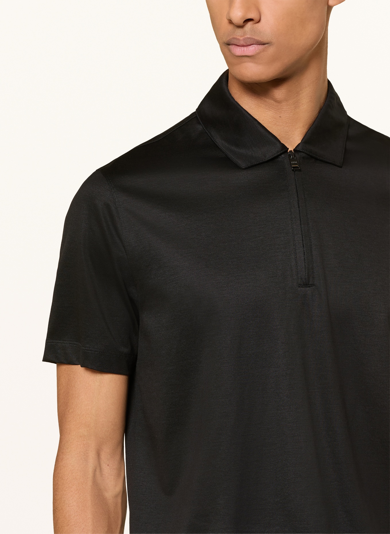 BOSS Jersey-Poloshirt PARAS: SCHWARZ